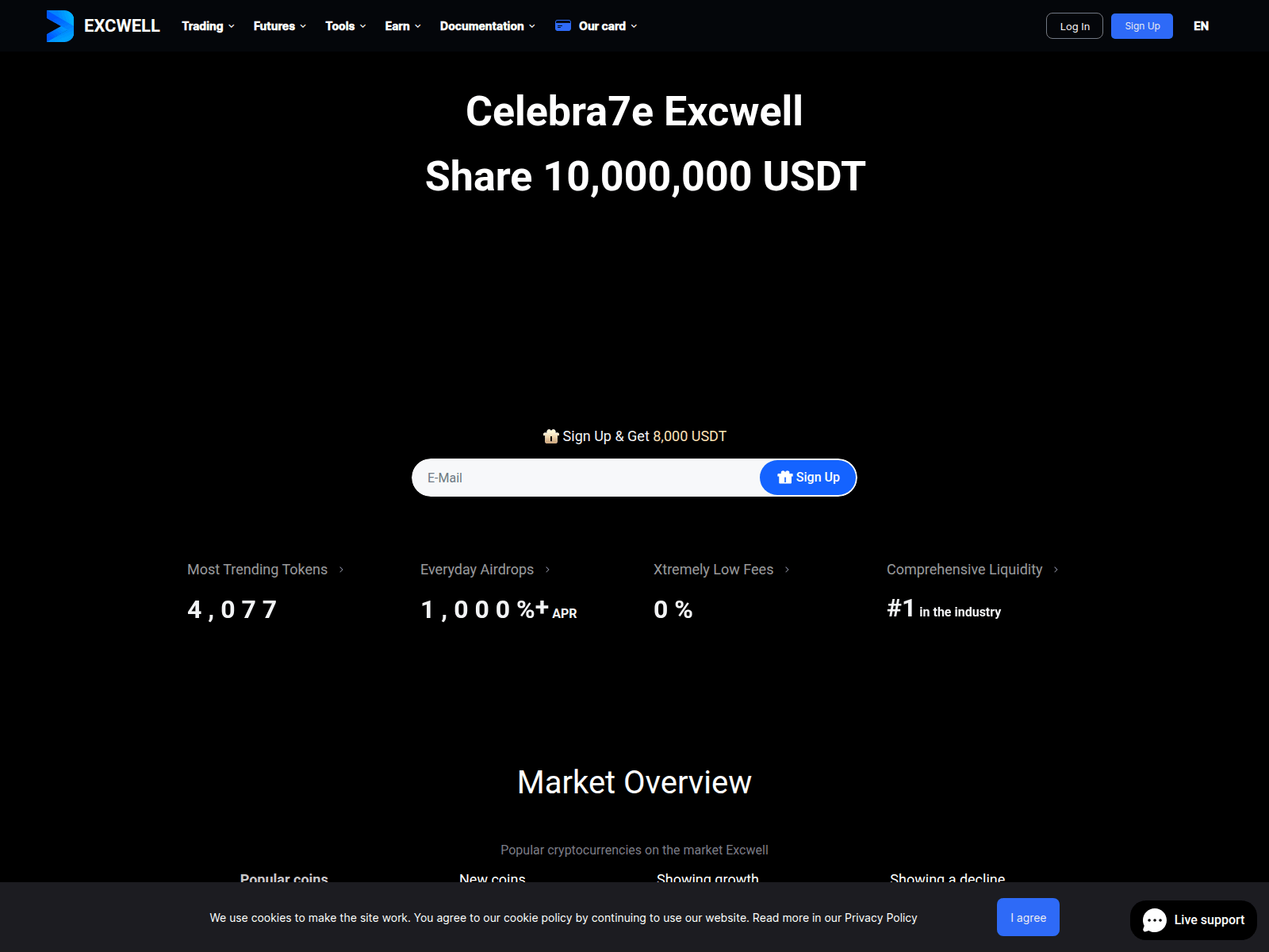 Screenshot of excwell.com