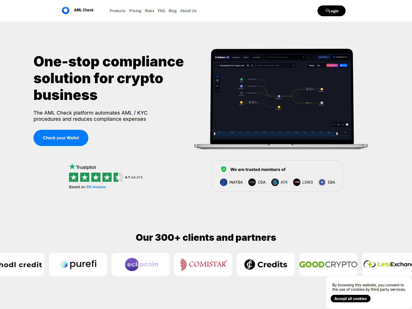 Screenshot of amlsens.com