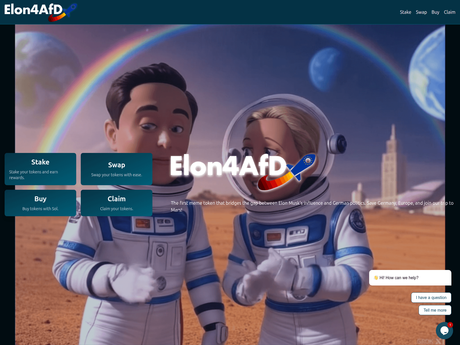 Screenshot of elon4afdmeme.com