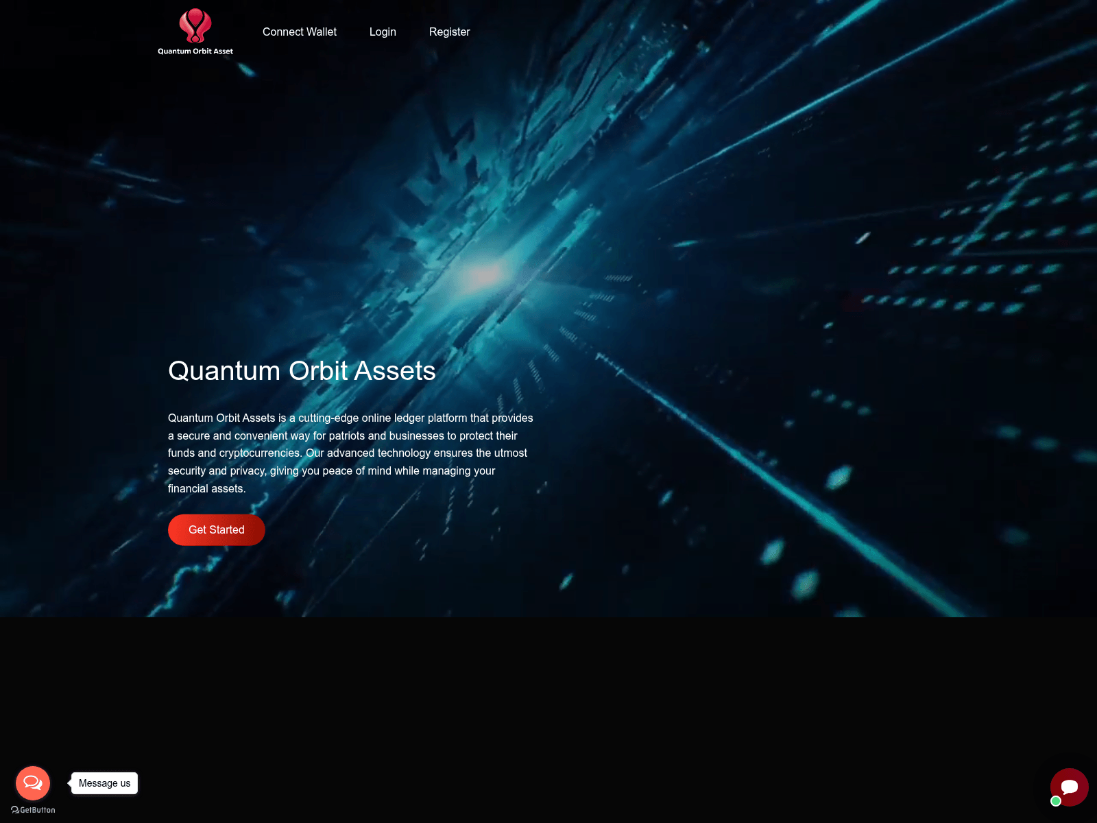 Screenshot of quantumorbitassets.com