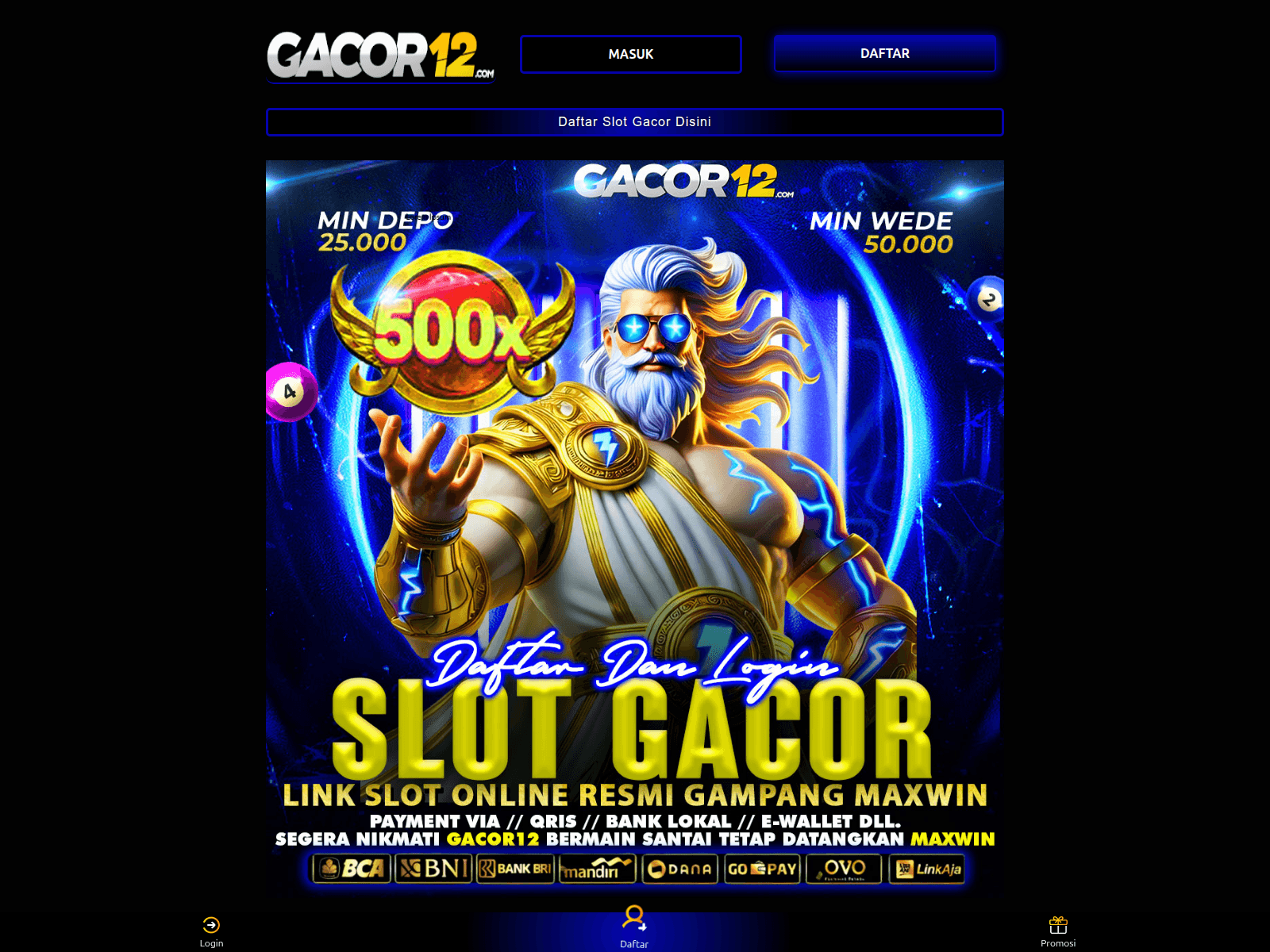 Screenshot of gacor12-rkashramdub.pages.dev