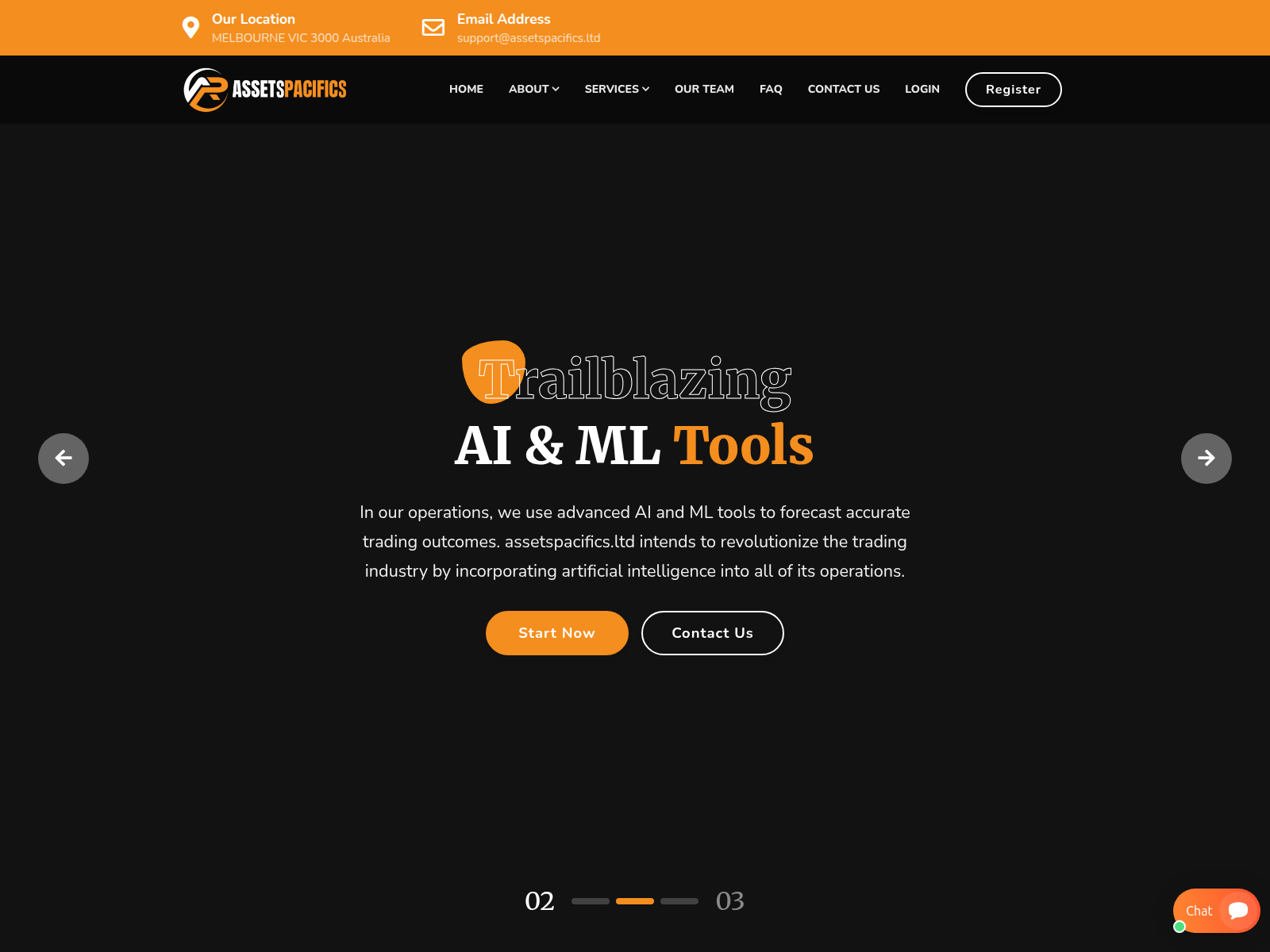 Screenshot of assetspacifics.ltd