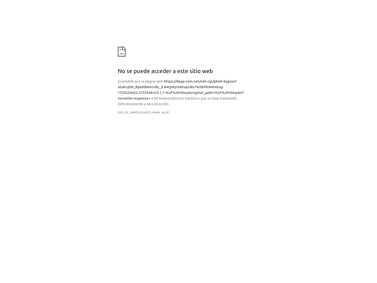 Screenshot of dege-coin.net