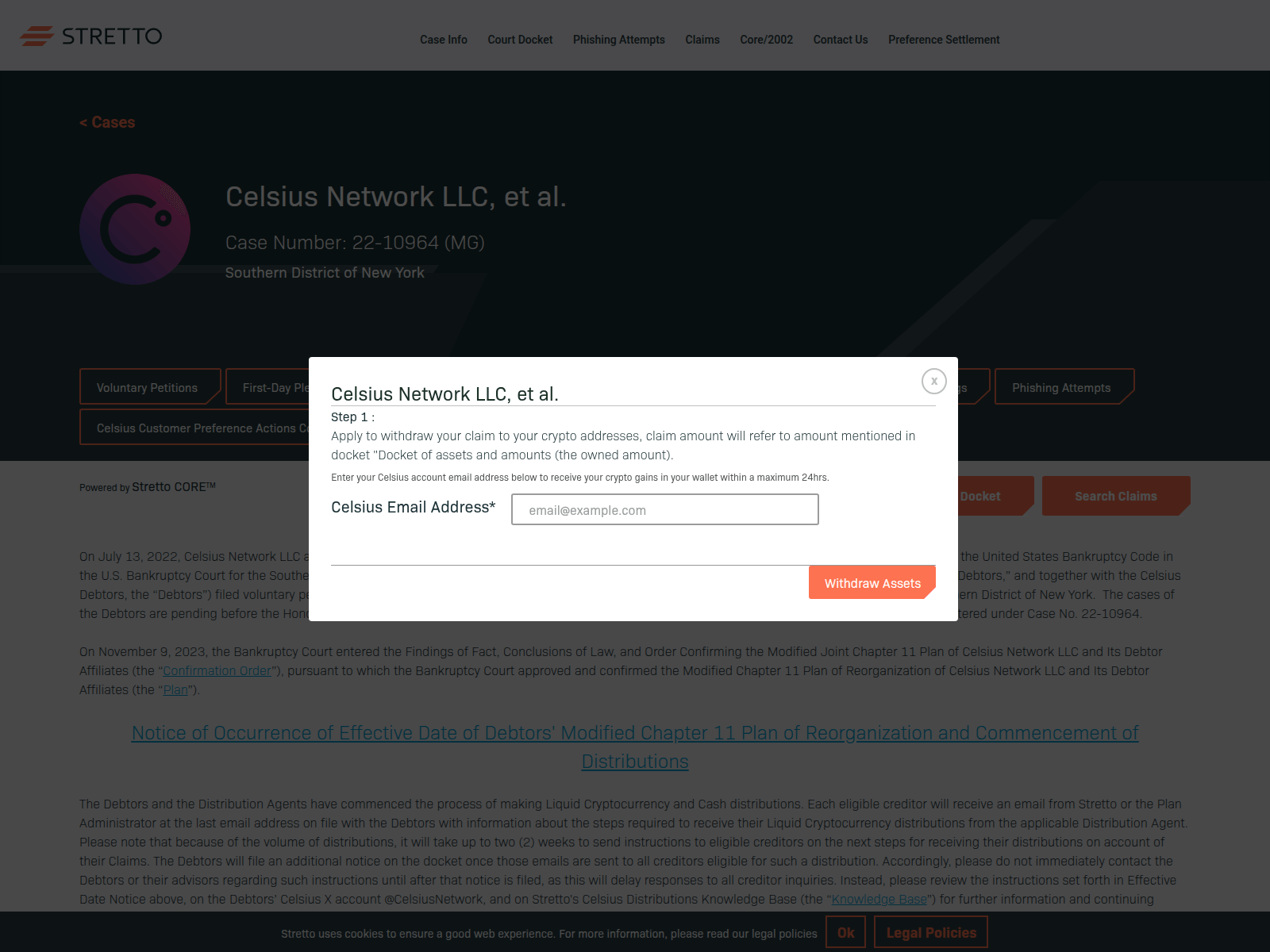 Screenshot of celsius.network.codeaxe.co.ke
