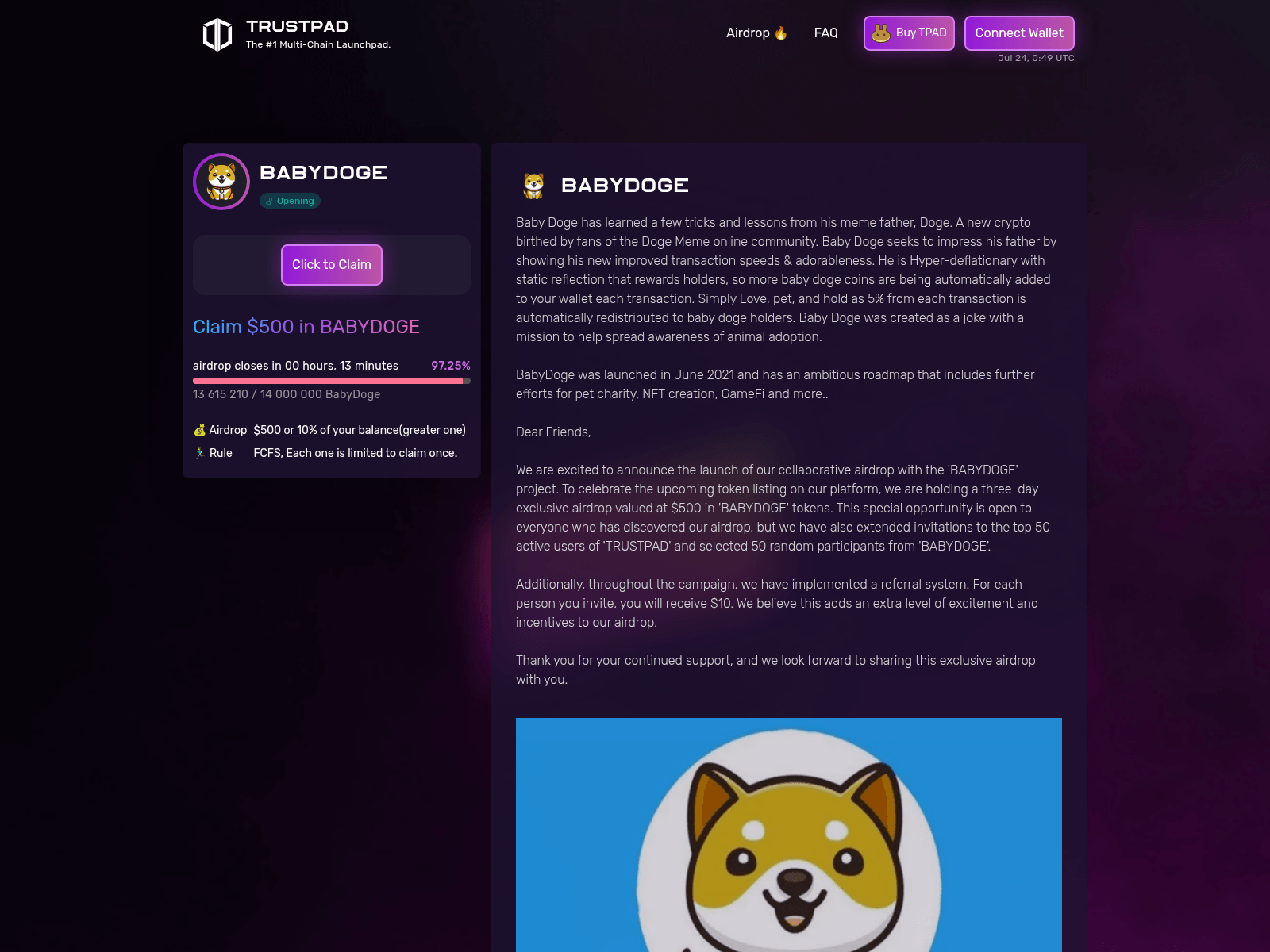 Screenshot of trustpad-ios.web.app