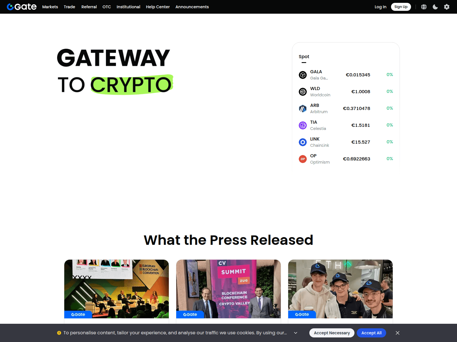 Screenshot of gate.mt