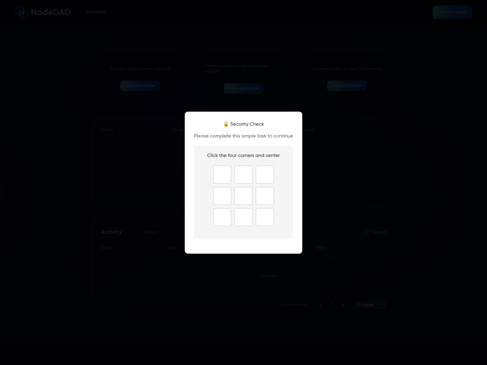 Screenshot of obelisknodedao.com
