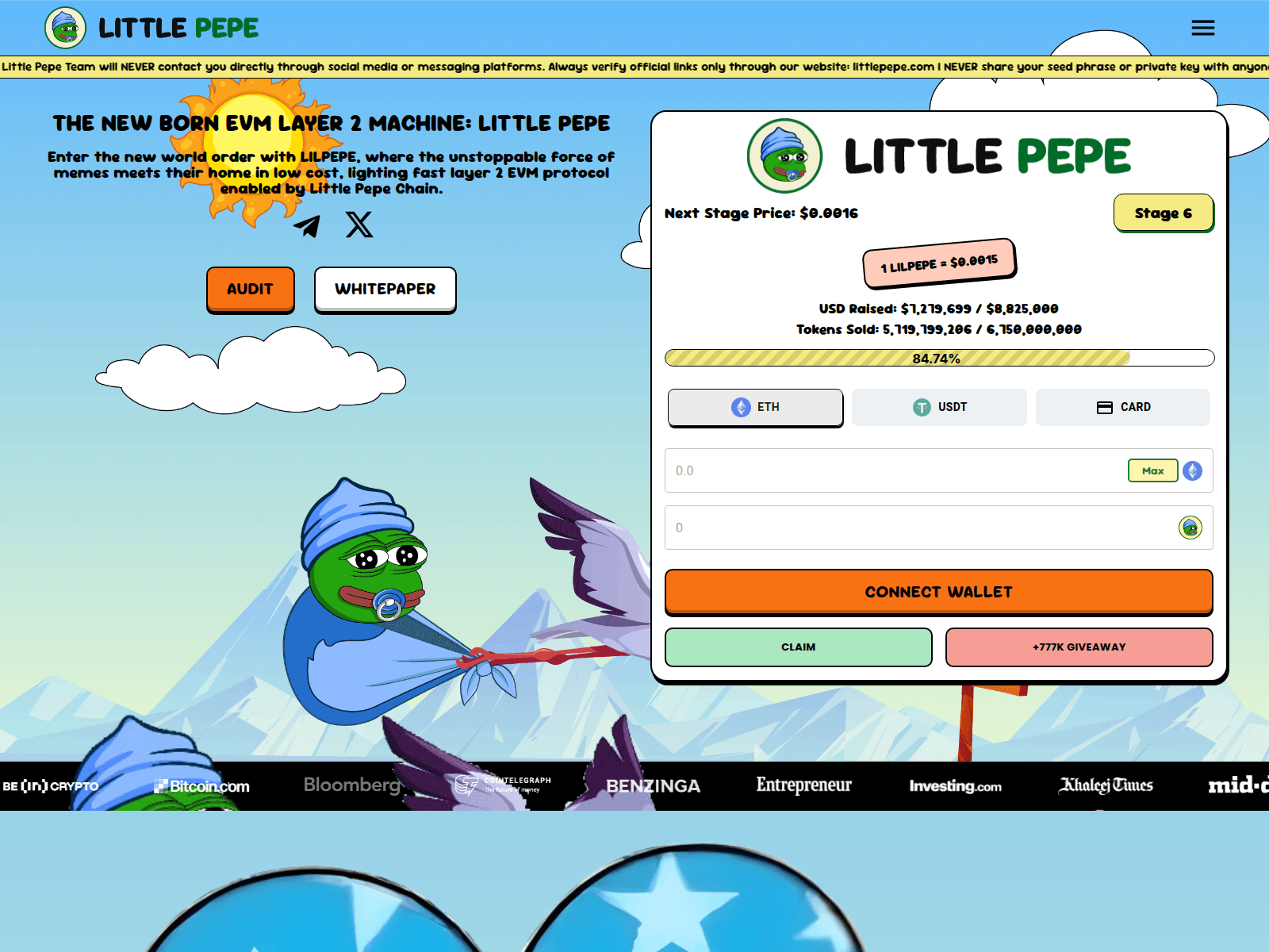 Screenshot of littlepepe.icu