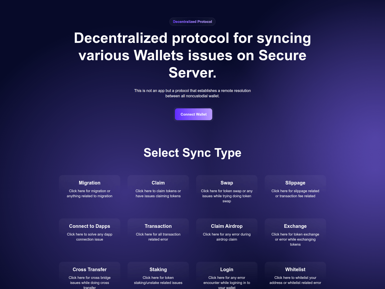 Screenshot of chainresolveprotocol.site