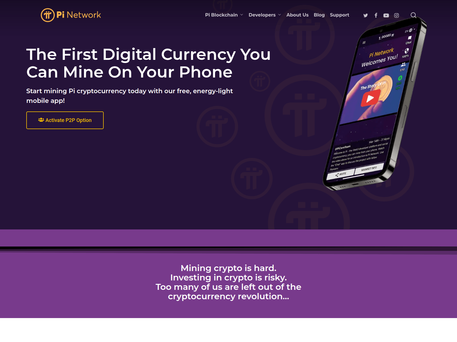 Screenshot of exchangepimainnet.cfd