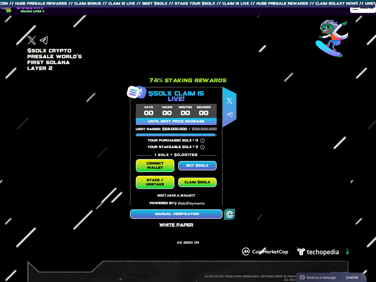 Screenshot of solxscan.xyz