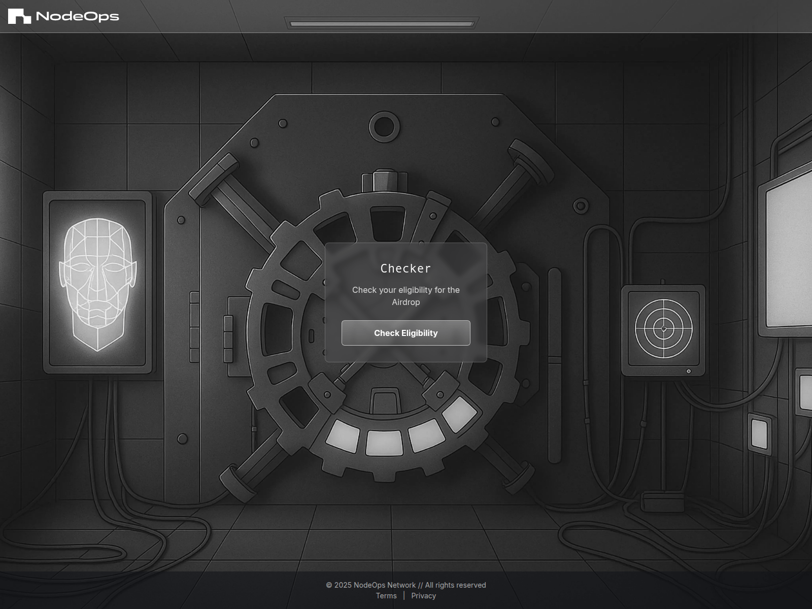 Screenshot of claims.nodeops.click