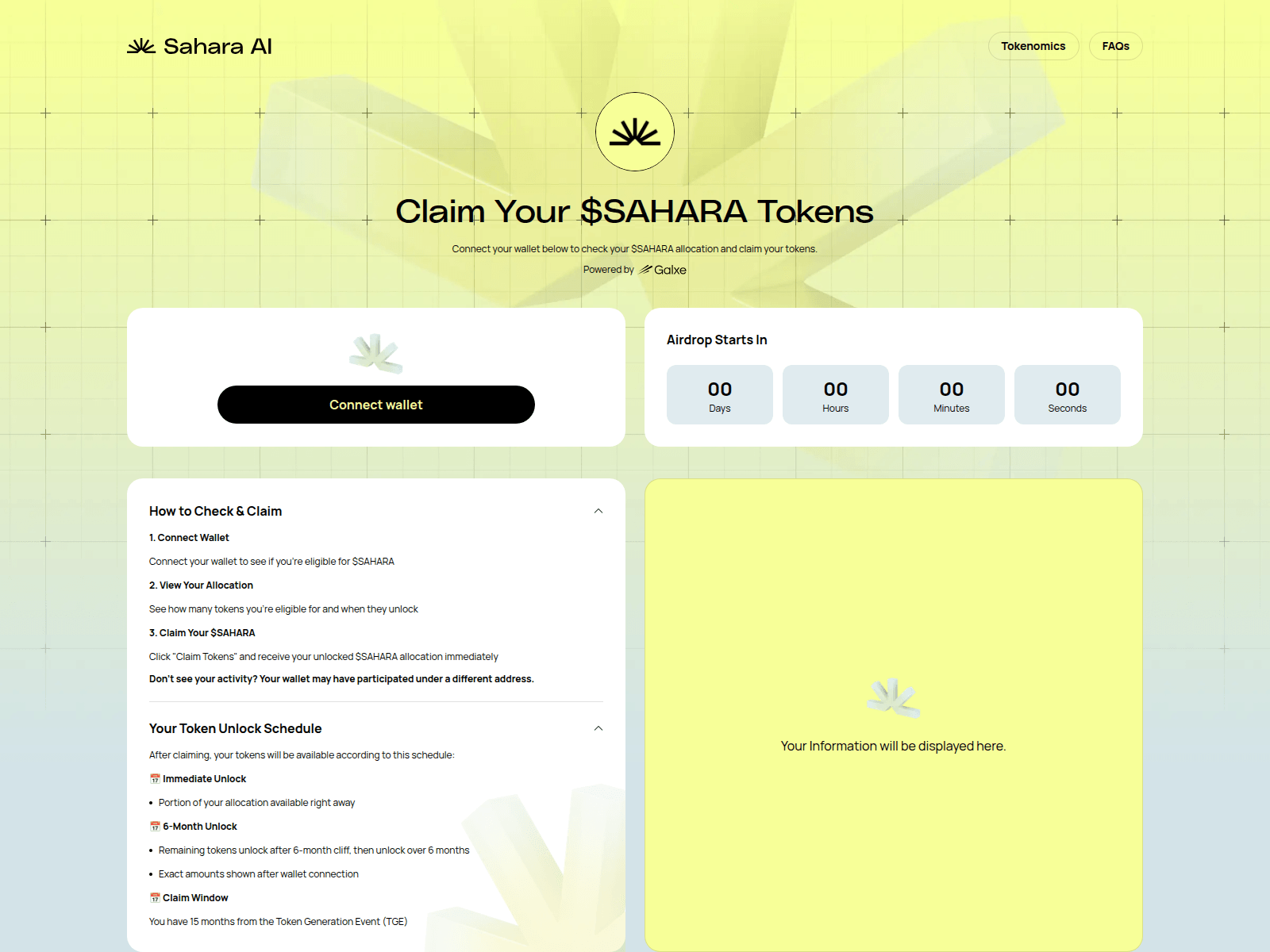 Screenshot of knowledgedrop.saharaai.click