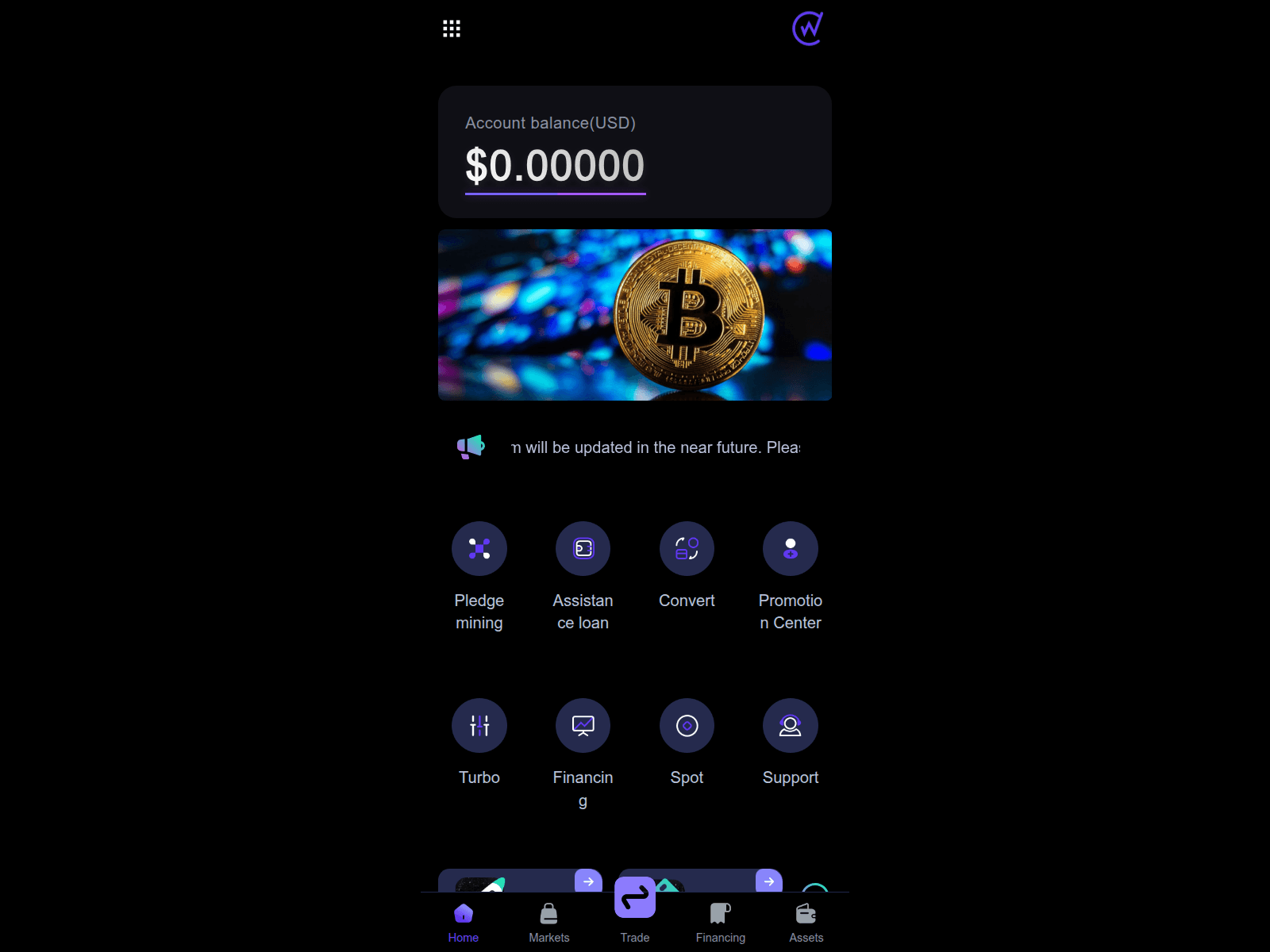 Screenshot of cwalletzcoin.vip