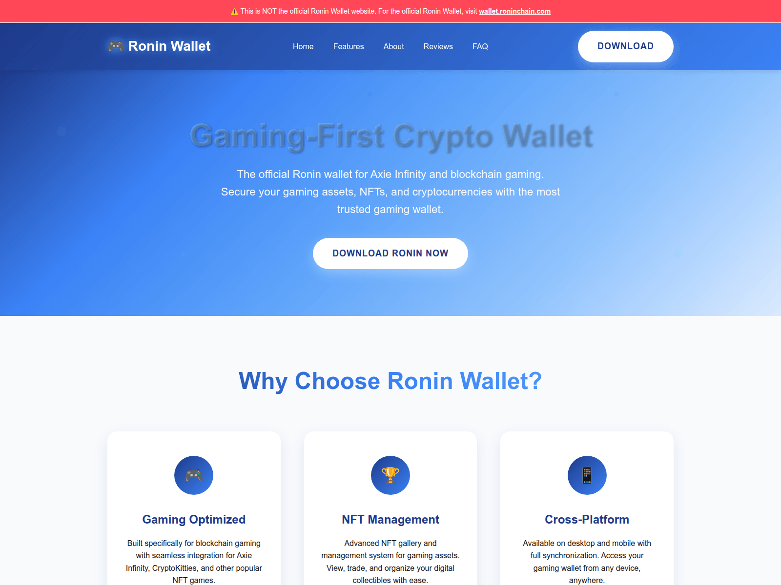 Screenshot of www-ronin.com