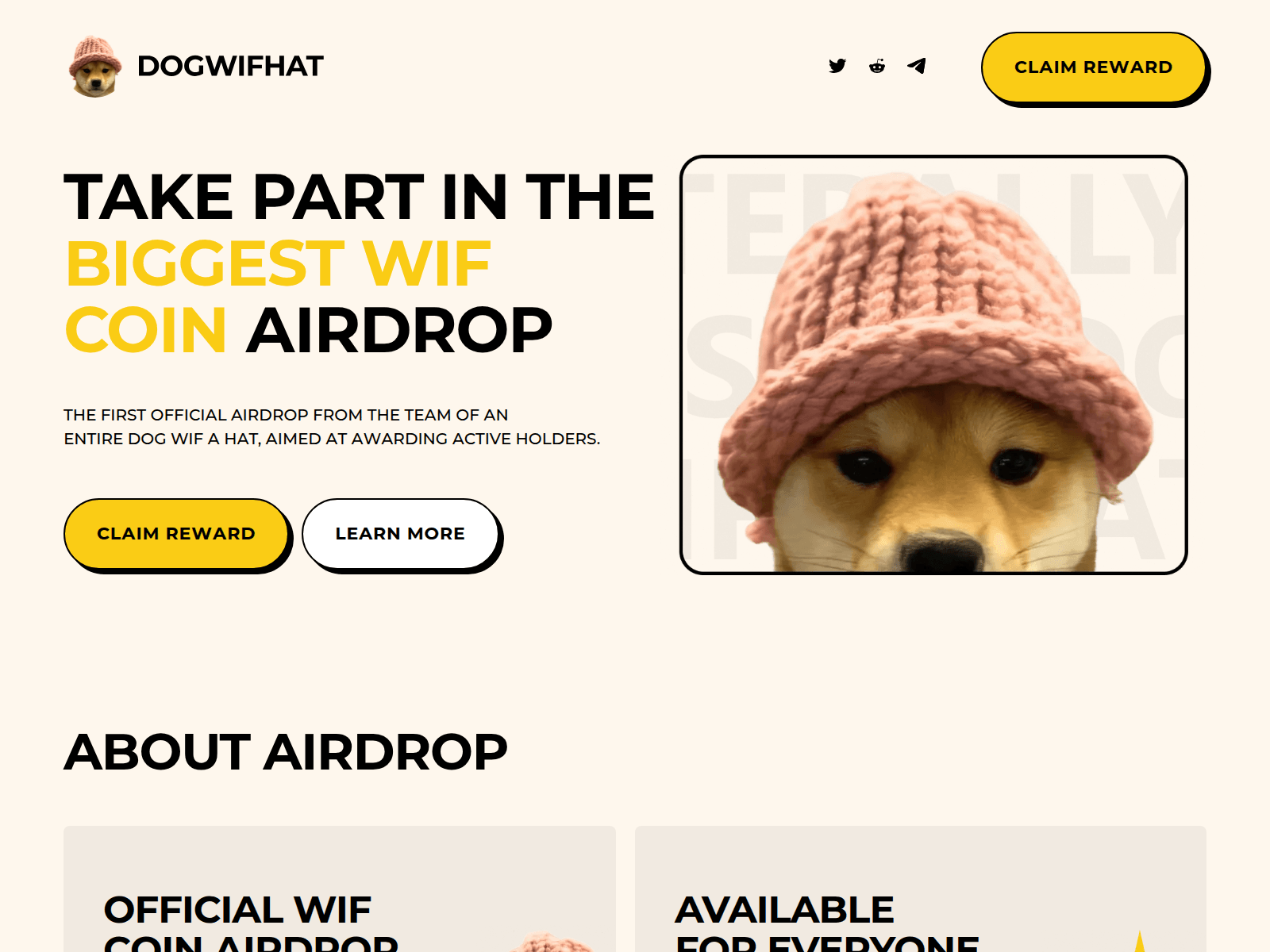 Screenshot of drop-wif.fun
