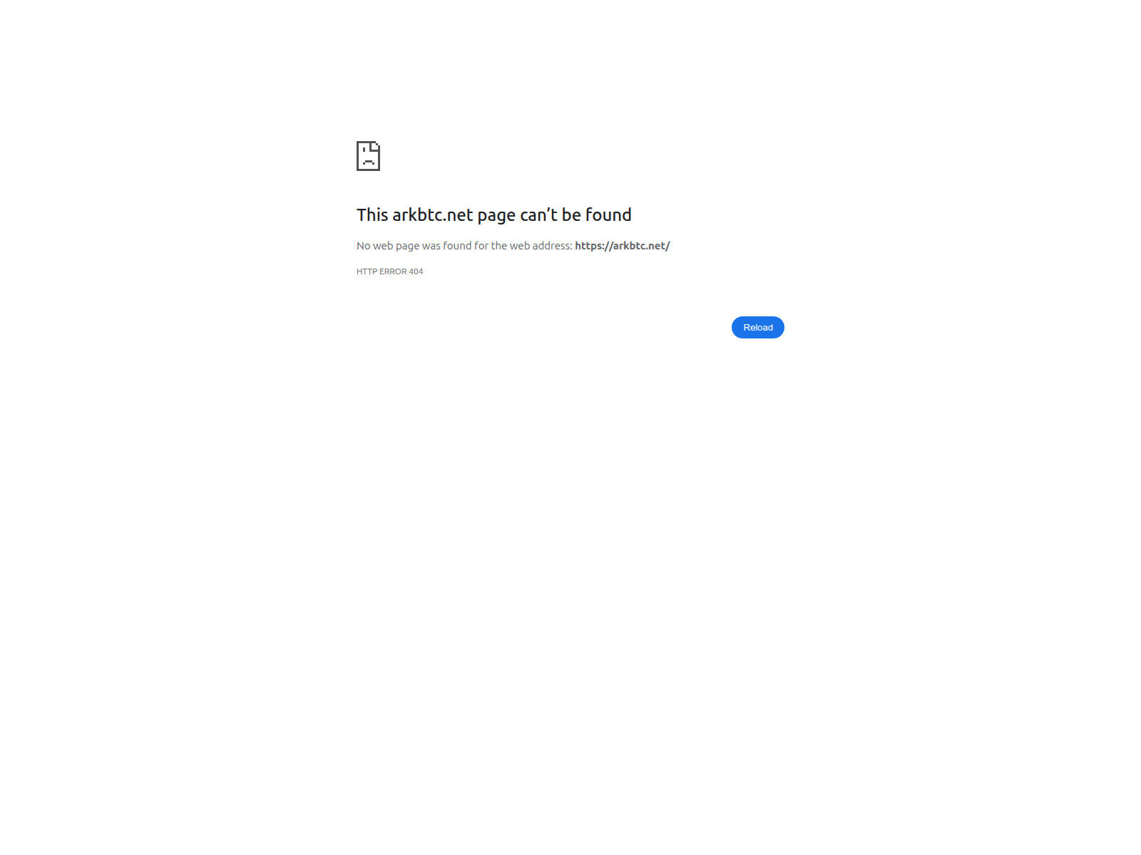 Screenshot of arkbtc.net