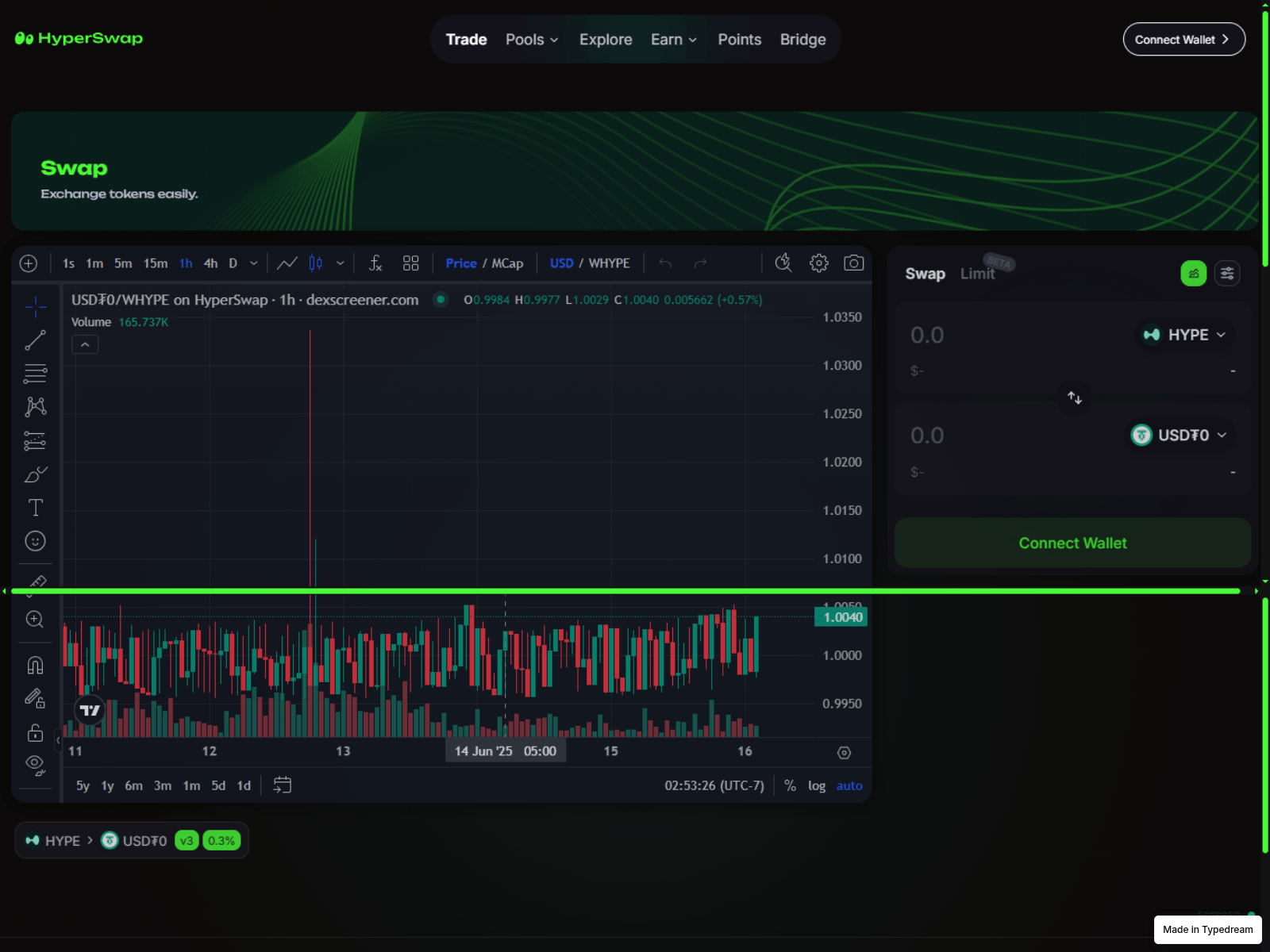 Screenshot of app-hyperswap-v3.typedream.app