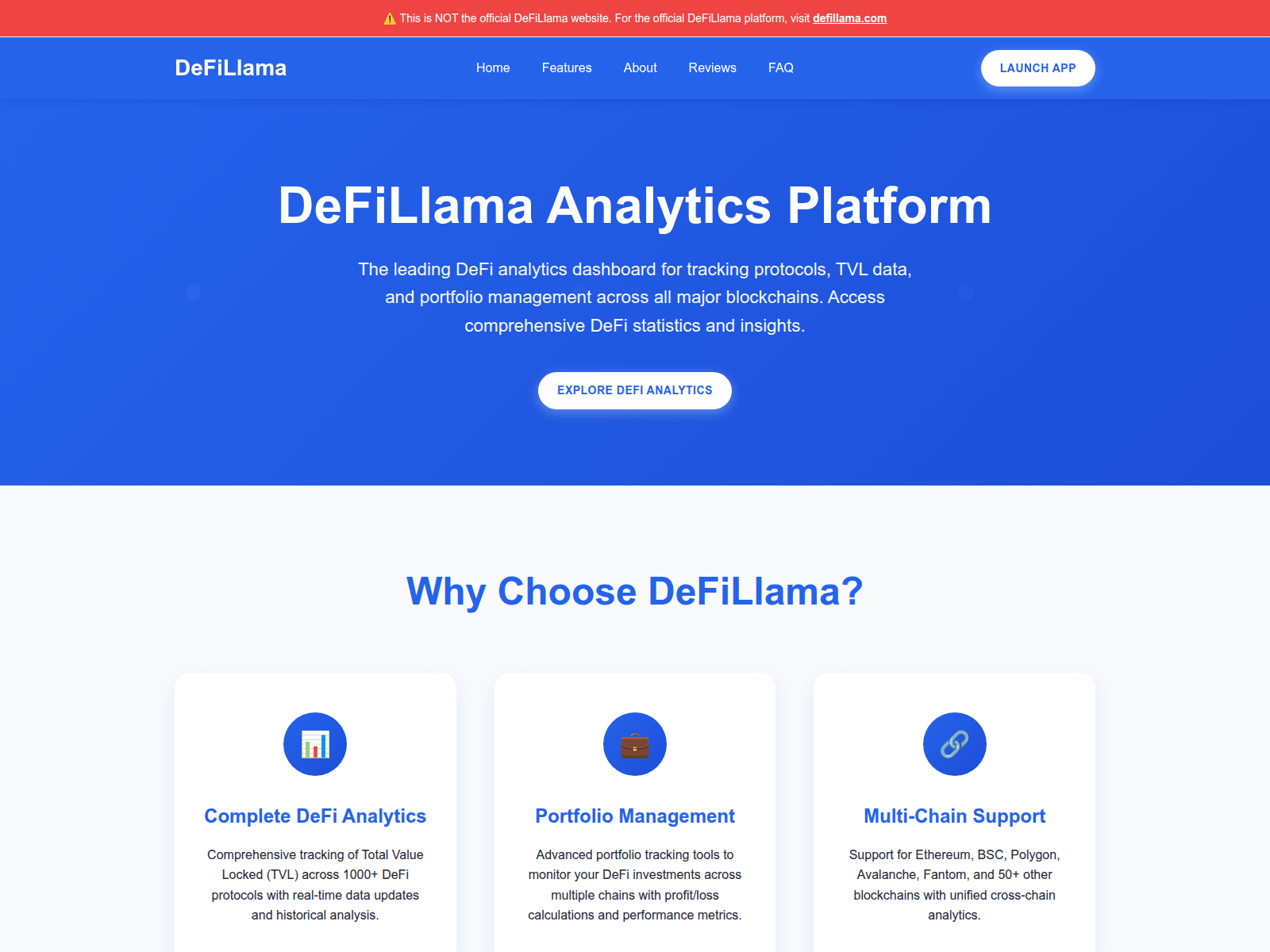 Screenshot of defillama-v2.io