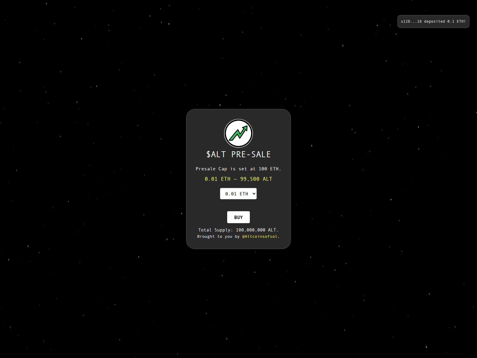 Screenshot of presale-altcoin.xyz