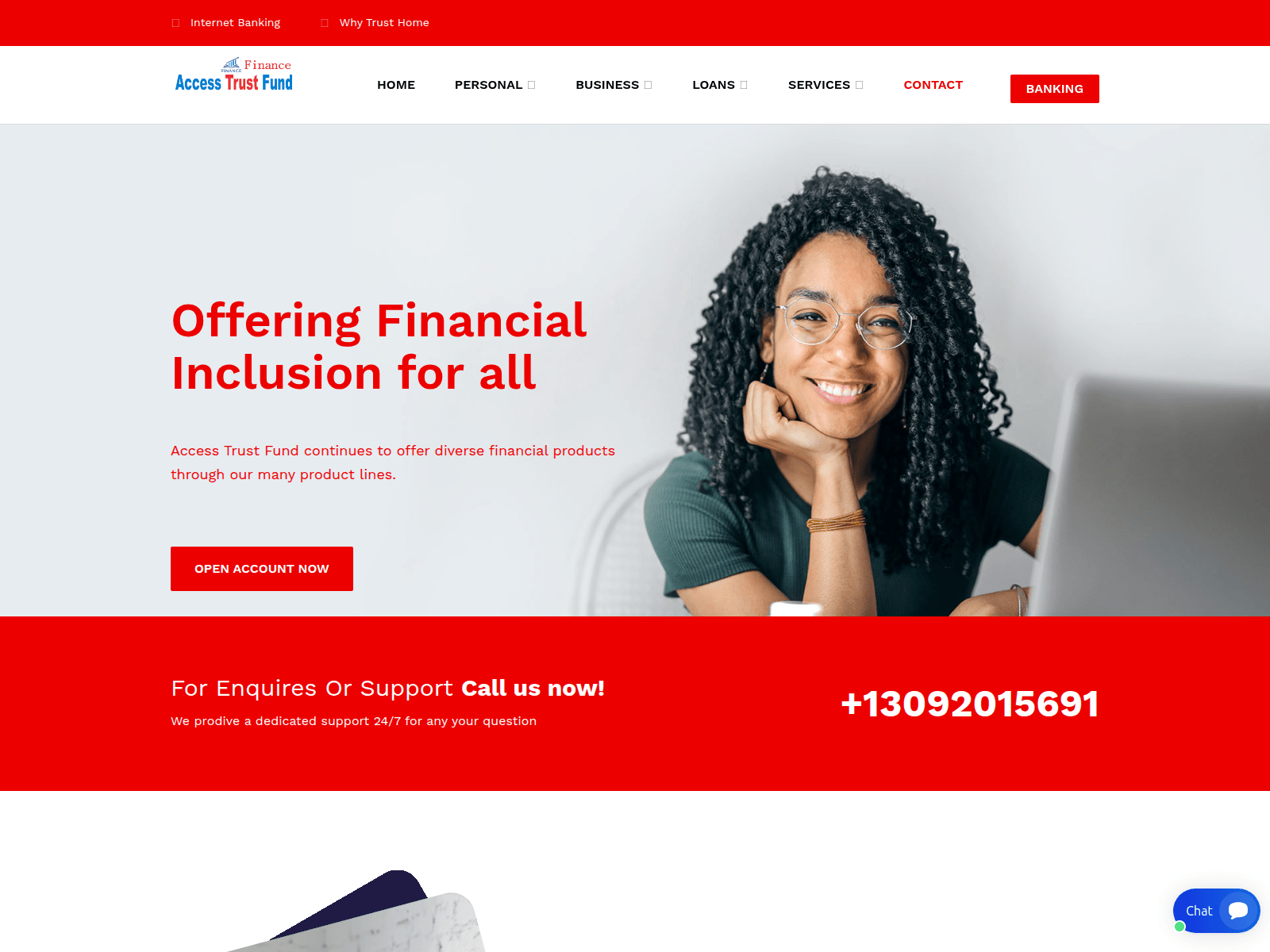 Screenshot of accesstrustfunds.com.quantprovest.com