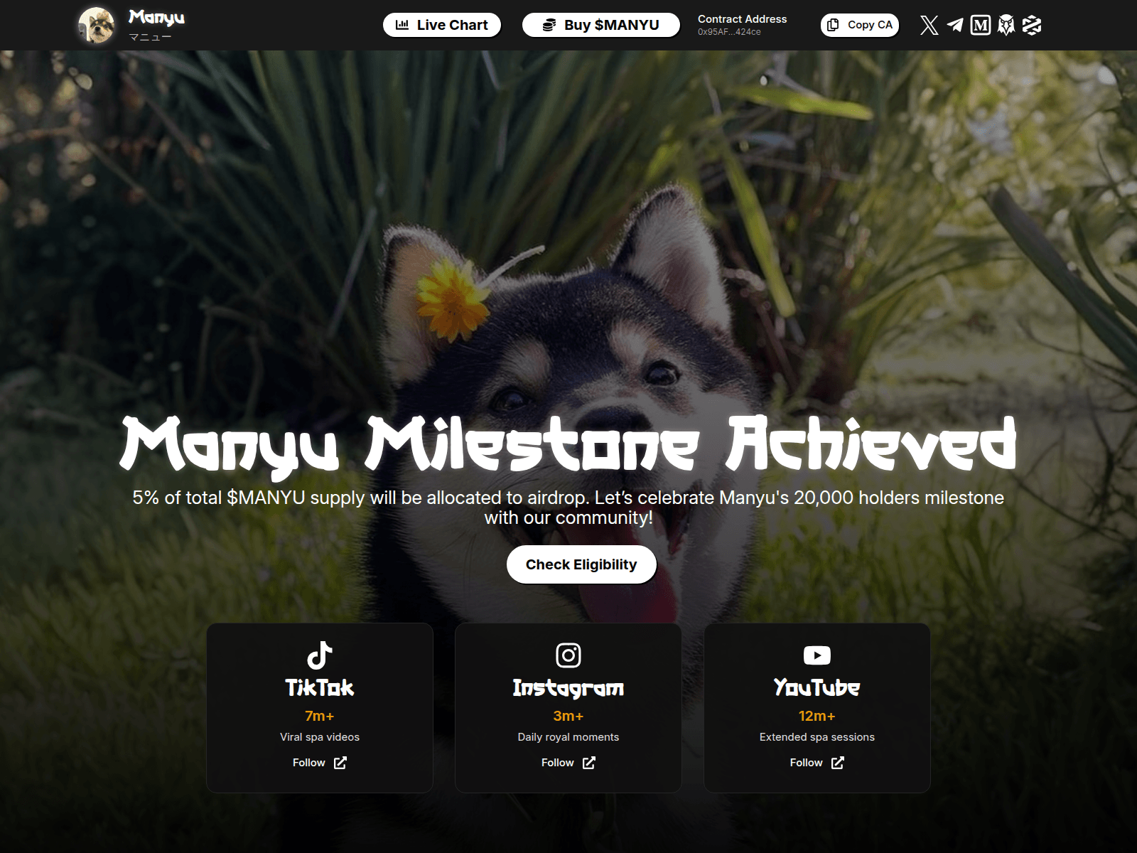 Forensic screenshot of manyushiba.me