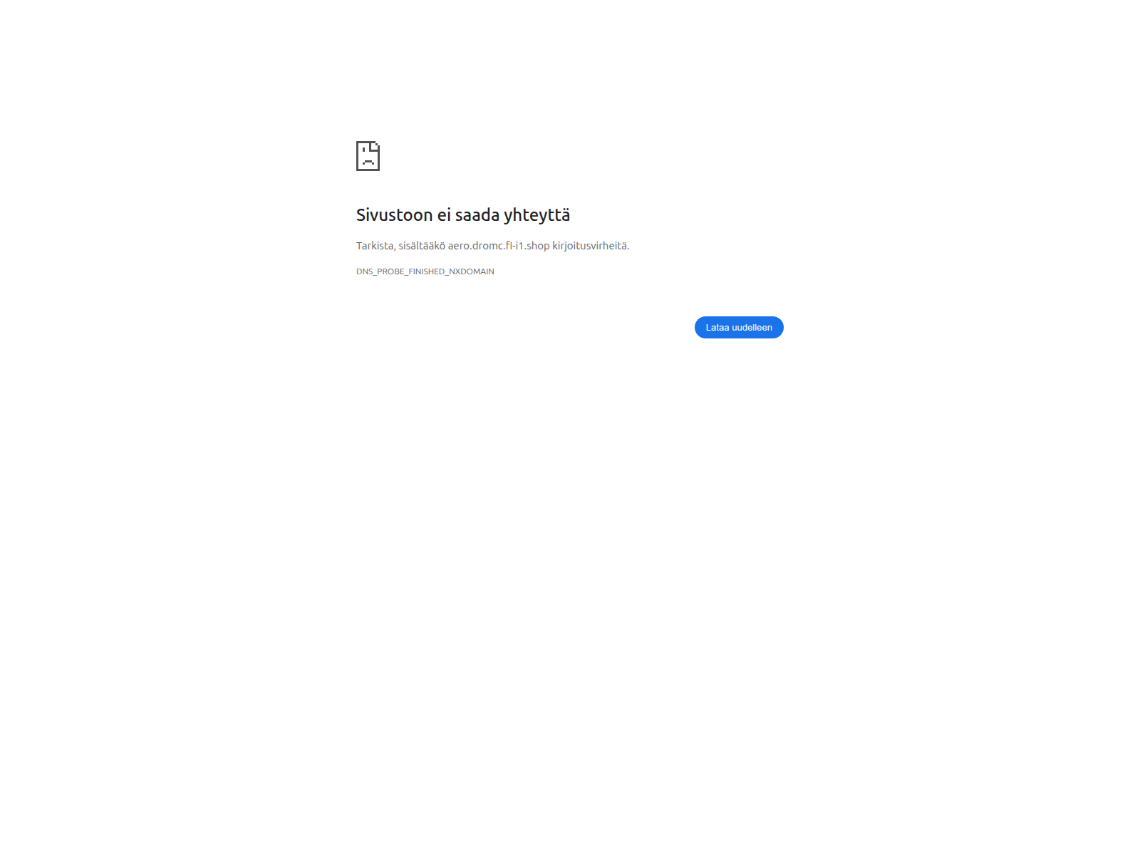 Screenshot of aero.dromc.fi-i1.shop
