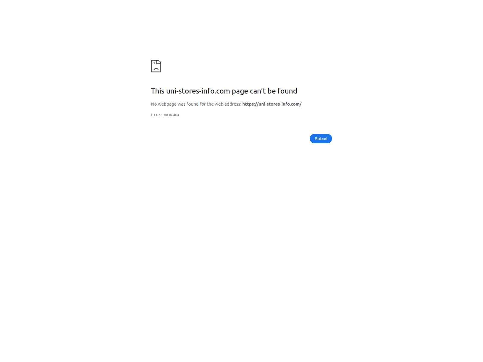 Forensic screenshot of uni-stores-info.com
