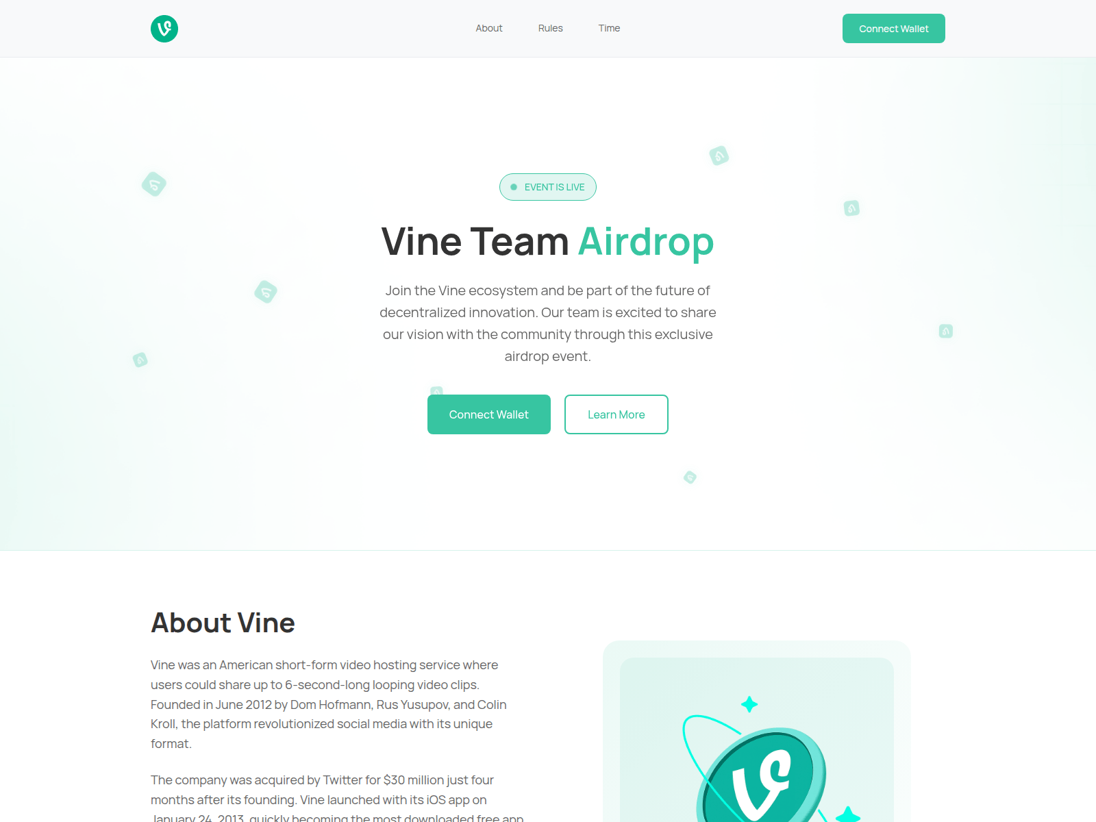 Screenshot of vine-drop.com
