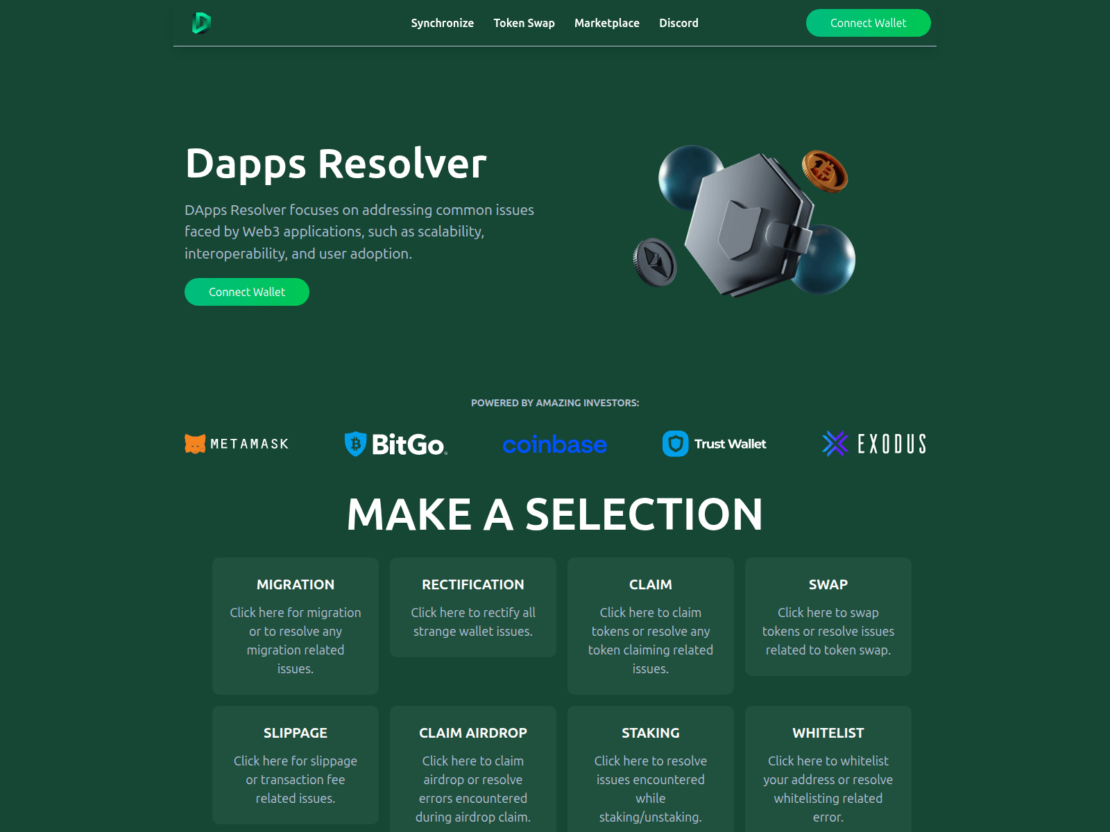 Screenshot of dapp-resolver.xyz