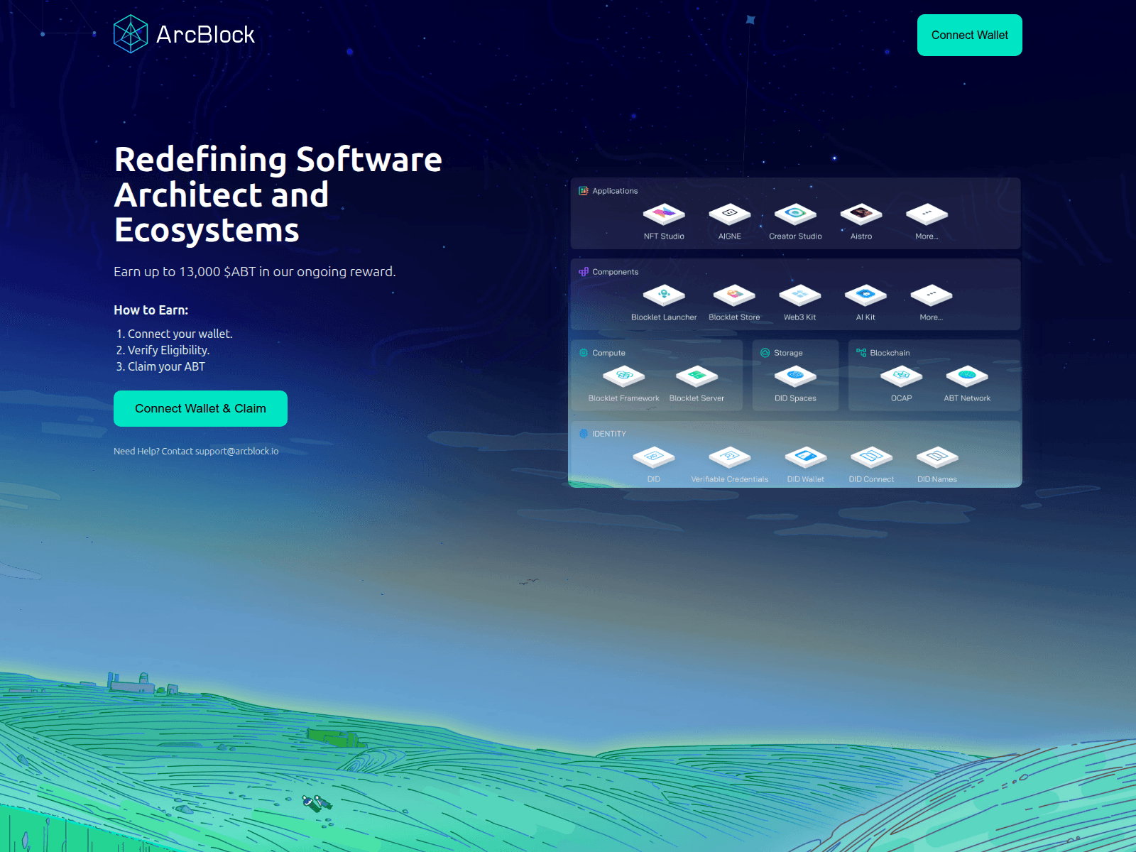Screenshot of arc-block.info