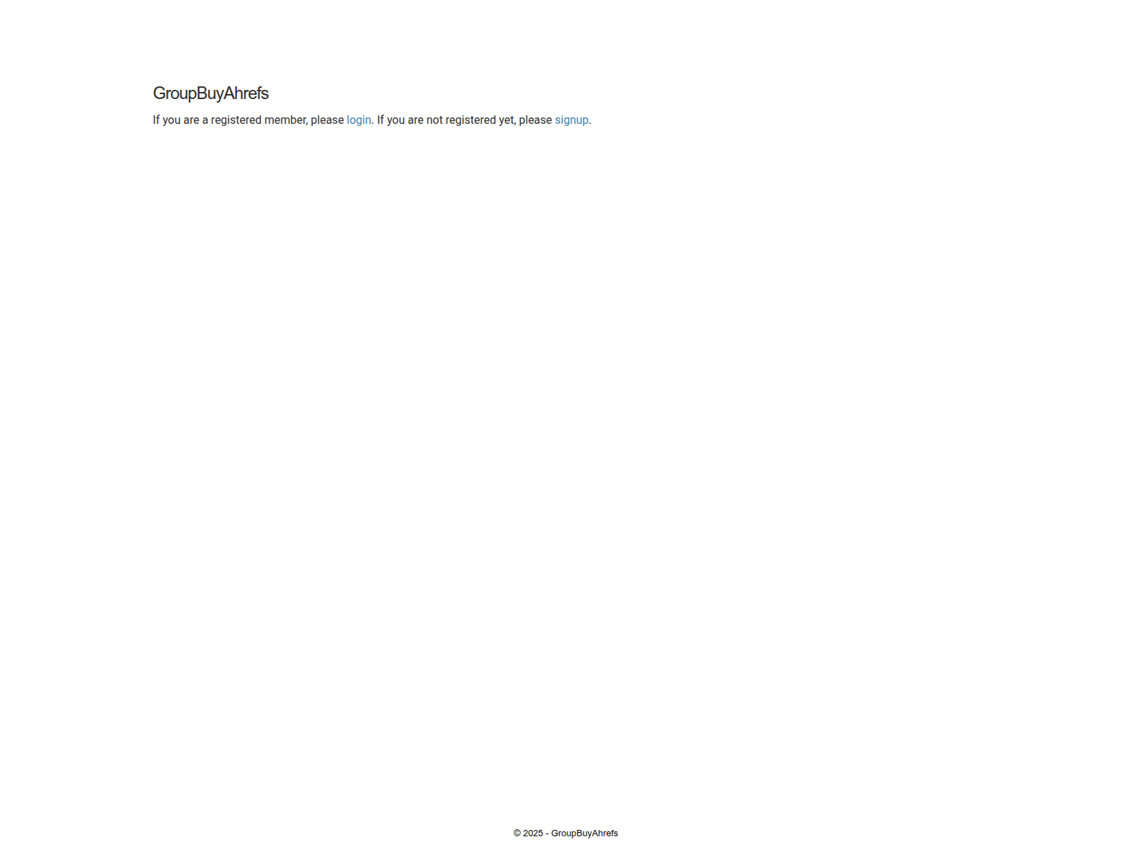 Screenshot of groupbuyahrefs.com