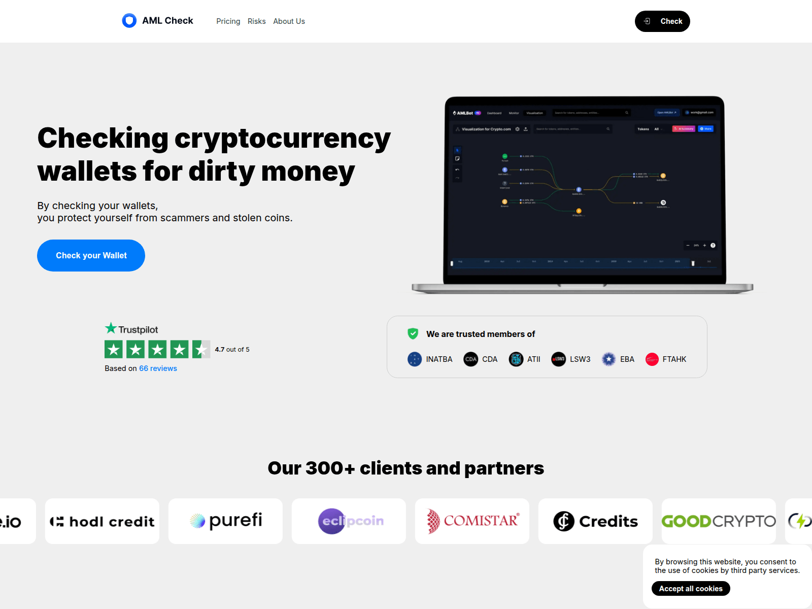 Screenshot of amlverifi.com