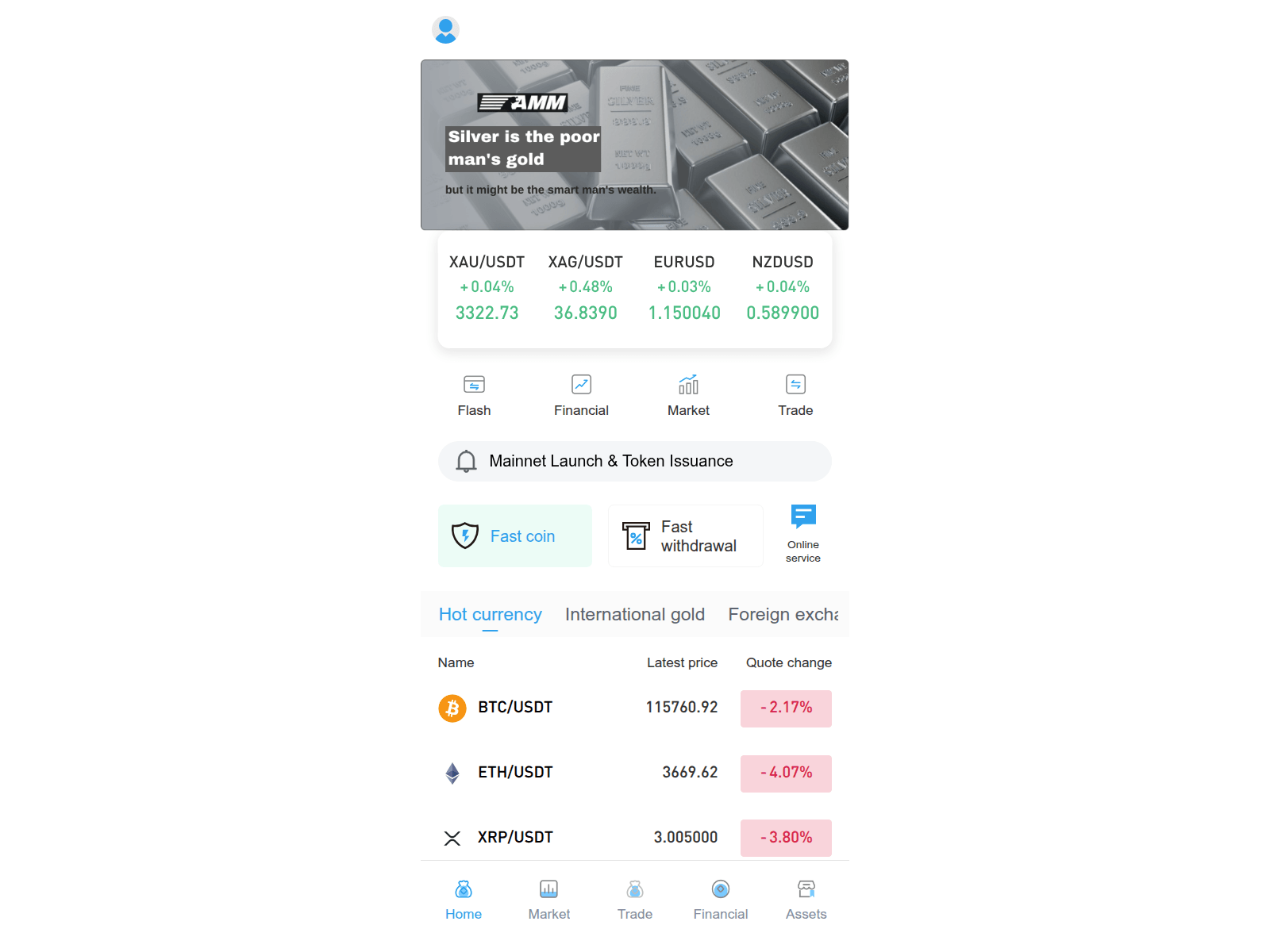 Screenshot of ammcoin.top