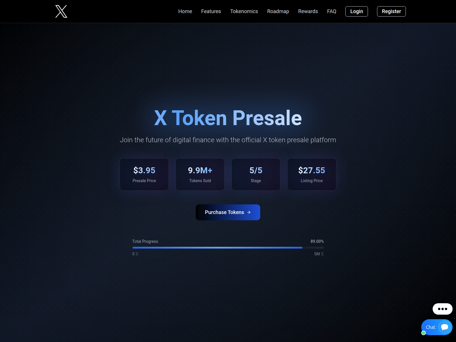Screenshot of xcoin-app.io