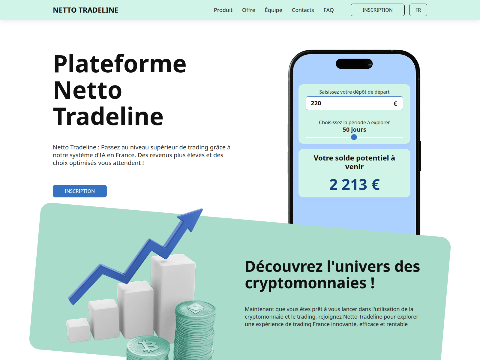 Screenshot of netto-tradeline.com