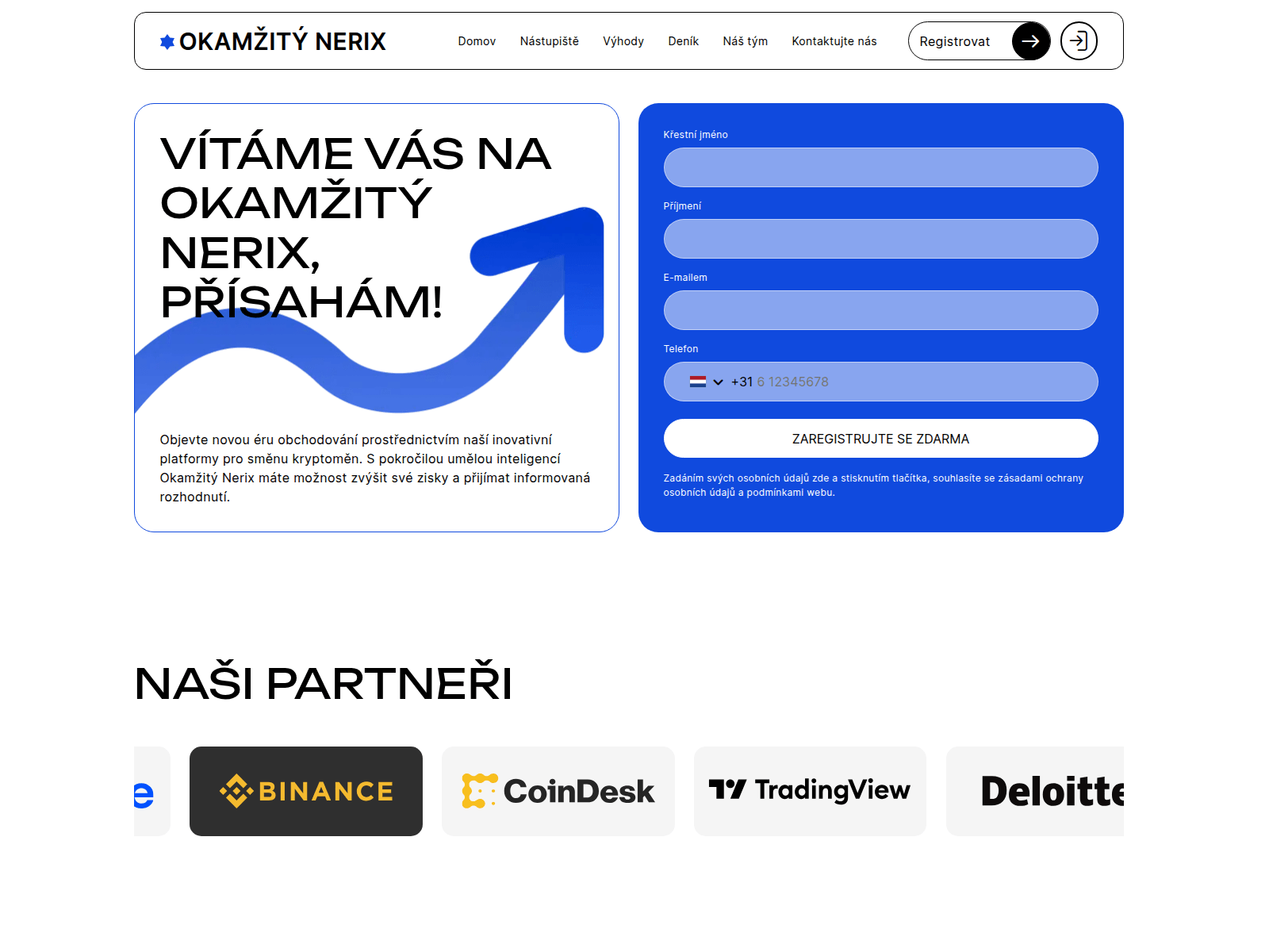 Screenshot of okamzity-nerix.com