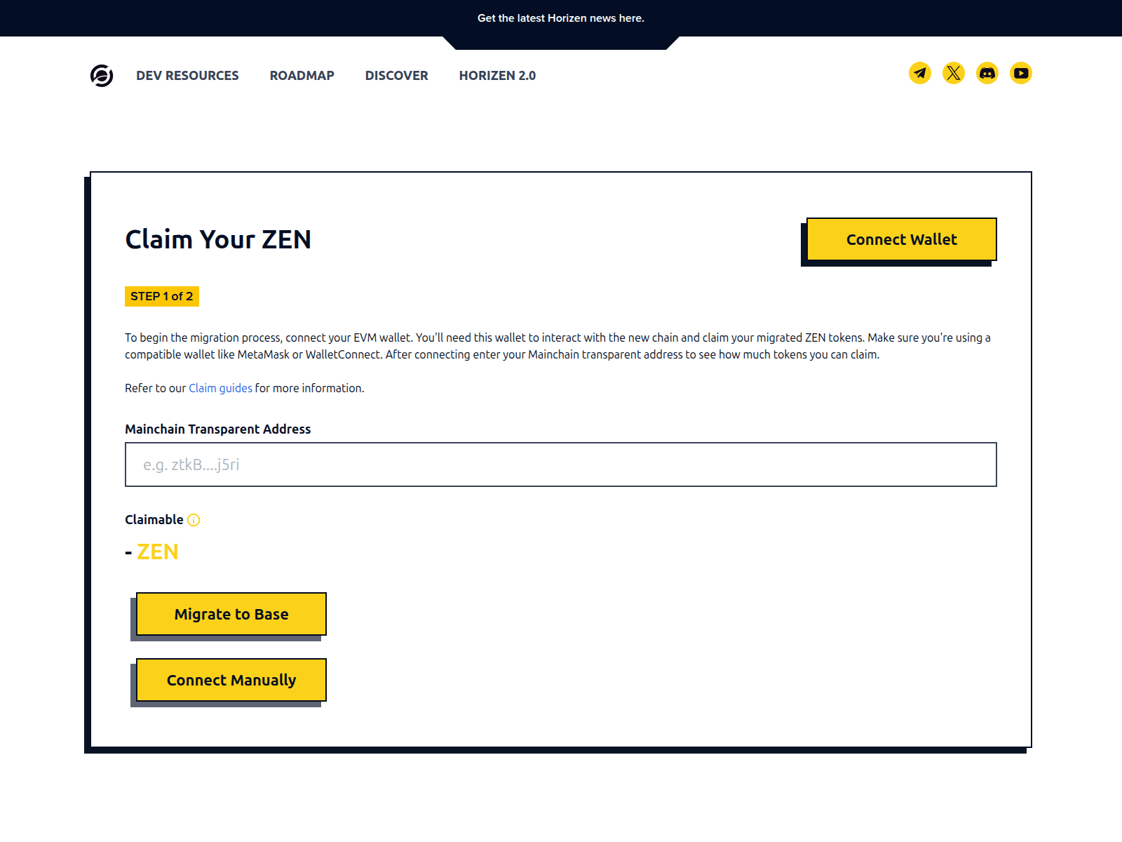 Screenshot of zenbase-migration.org
