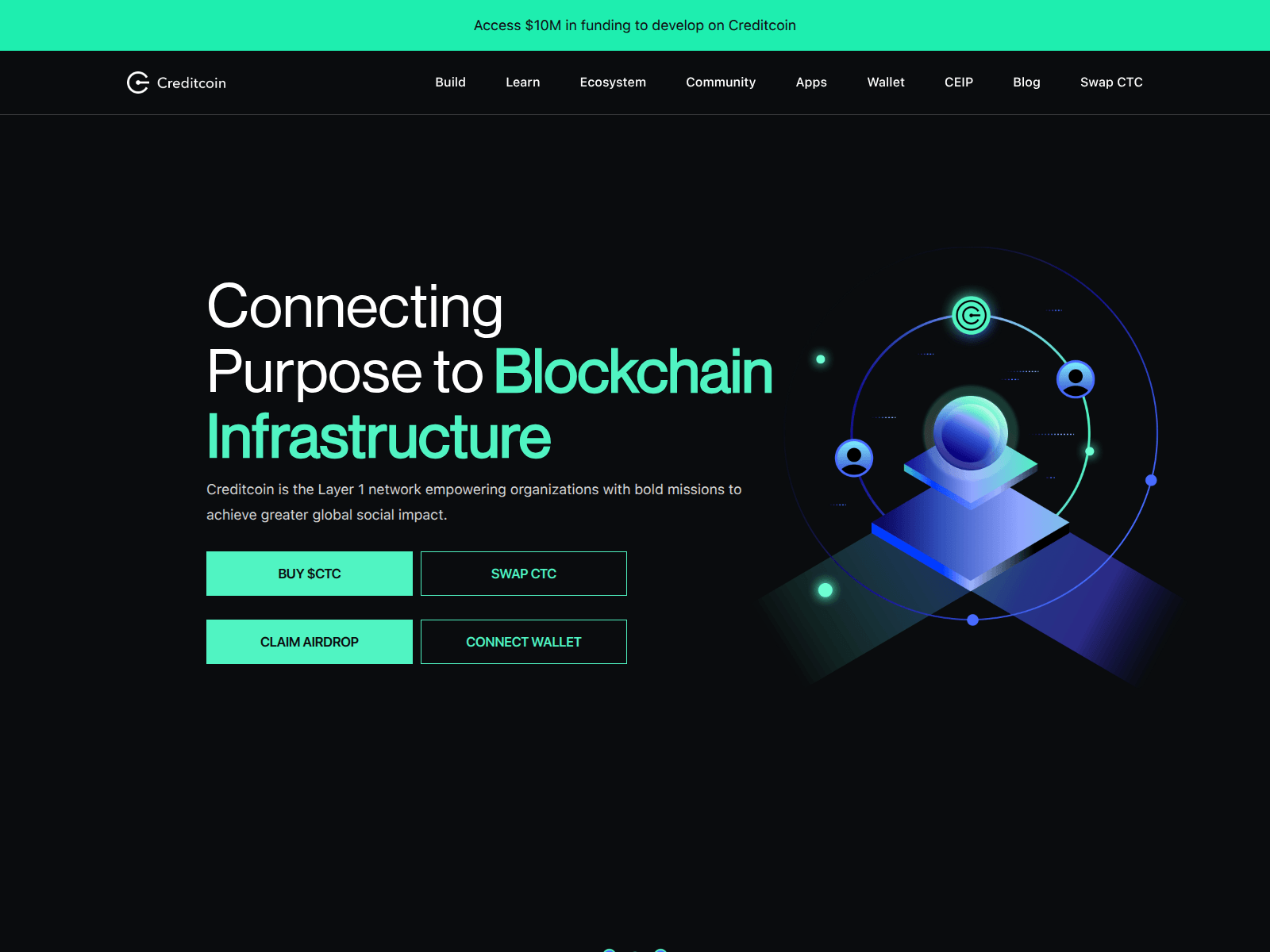 Screenshot of creditoneclaim.chainxdapp.world