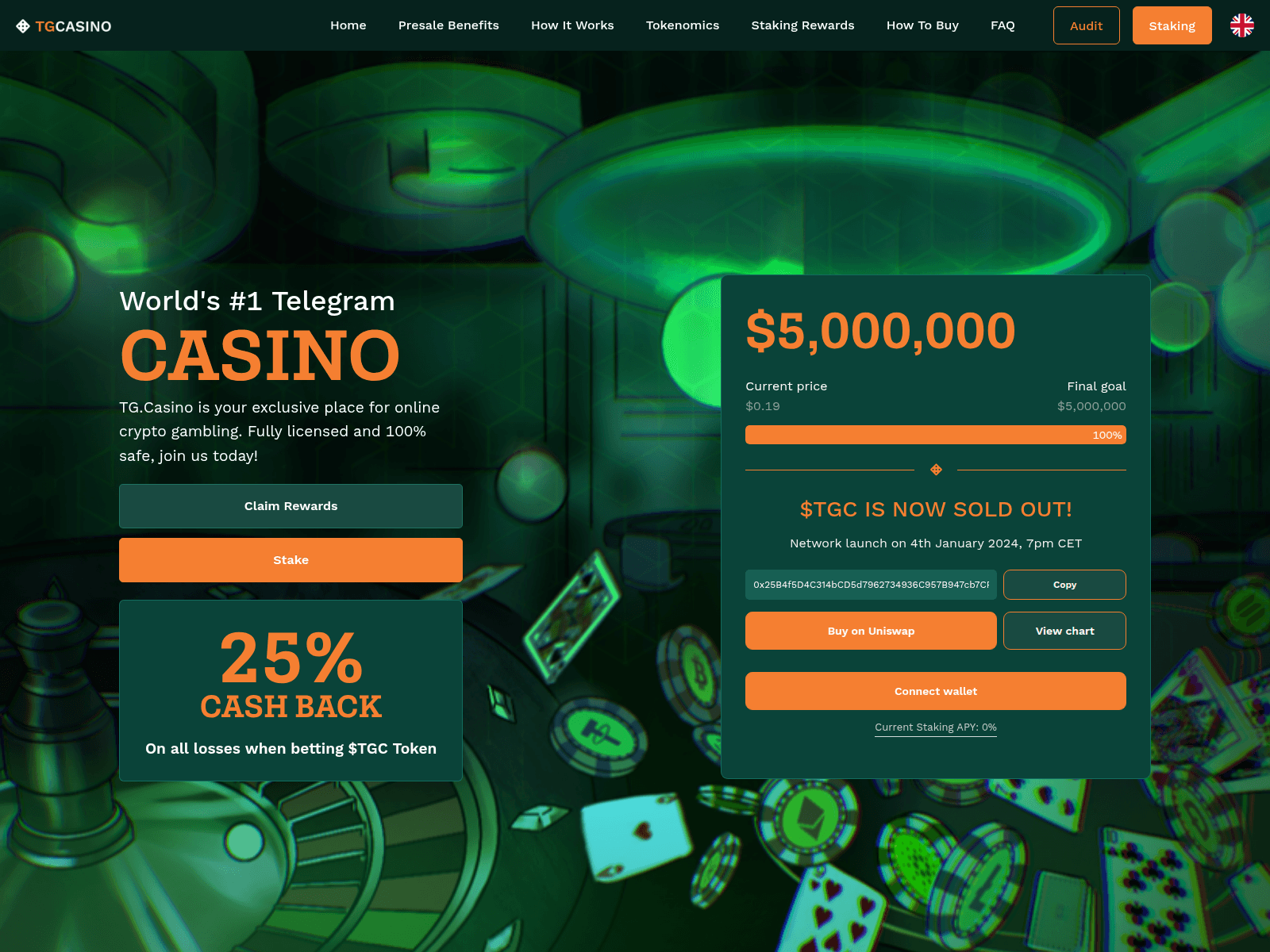 Screenshot of tg-casino-claim.pages.dev
