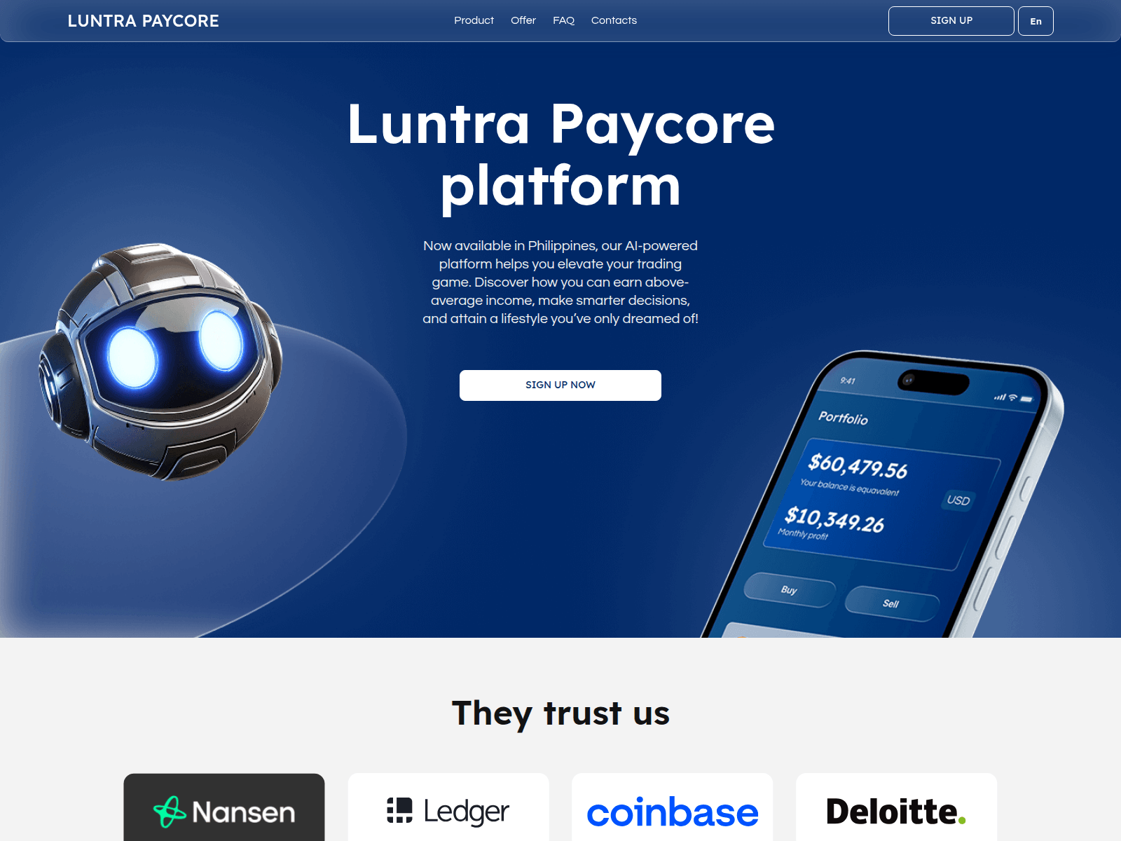 Forensic screenshot of luntra-paycore.com