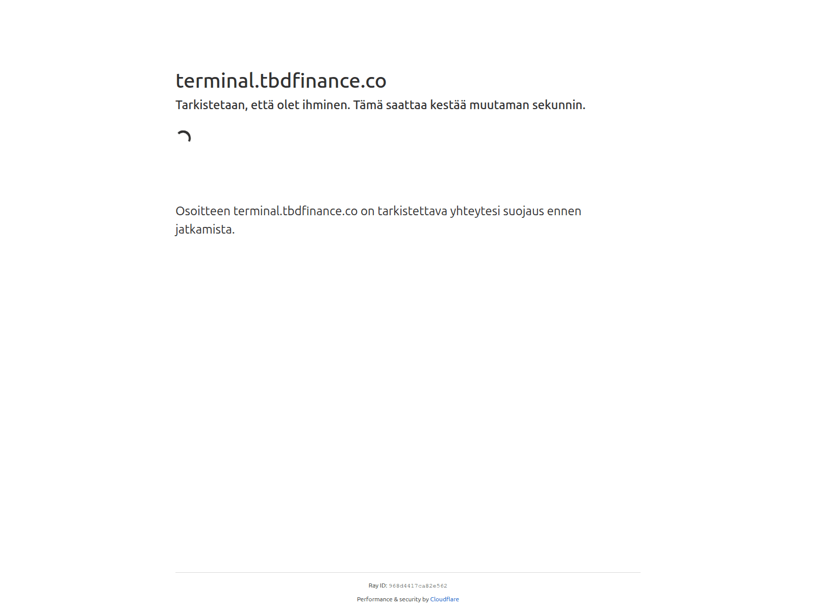 Screenshot of terminal.tbdfinance.co