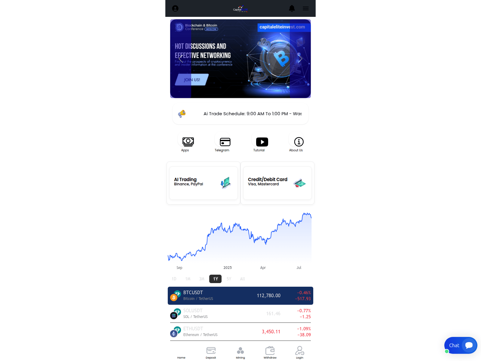 Screenshot of capitaleliteinvest.com
