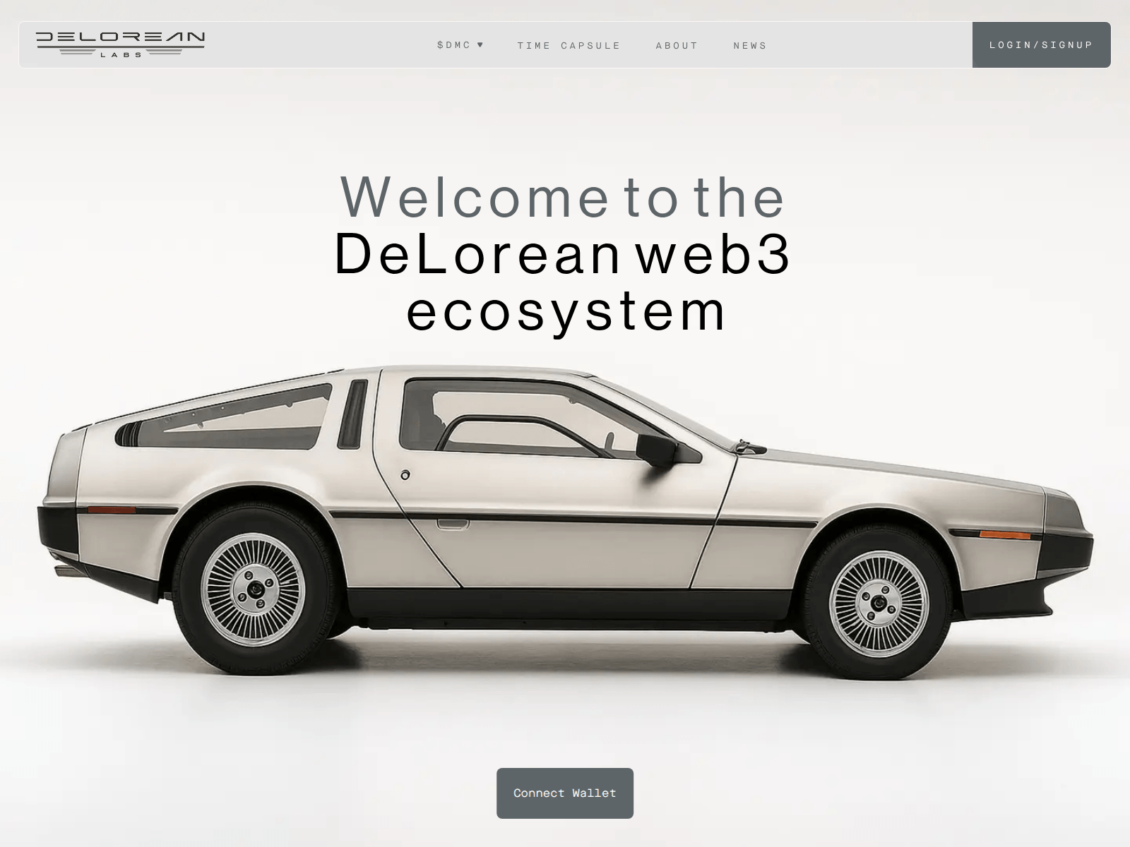 Screenshot of deloreanlabs.world