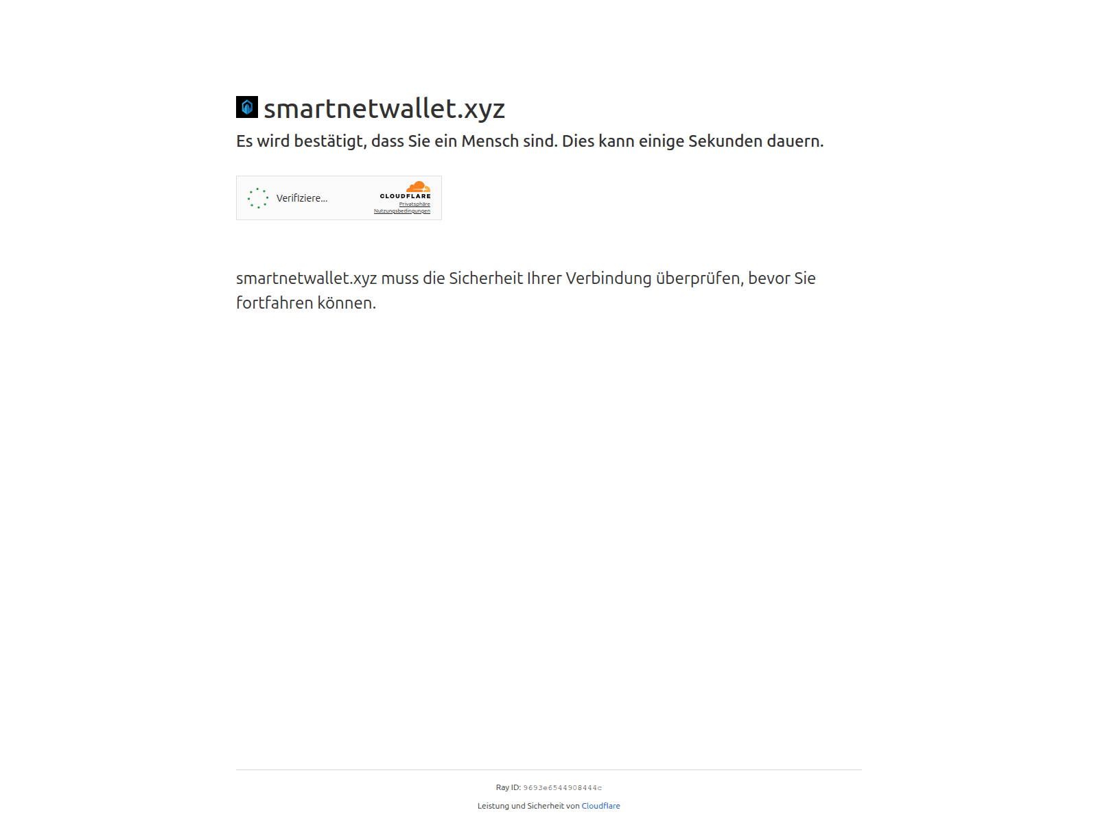 Screenshot of smartnetwallet.xyz