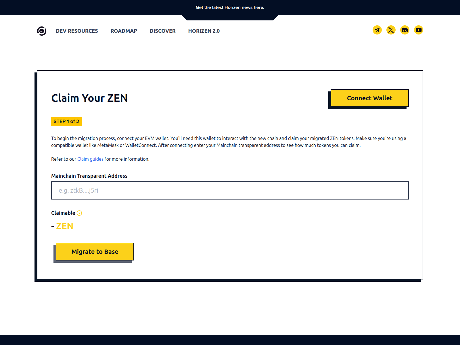 Screenshot of zenbase-migration.com