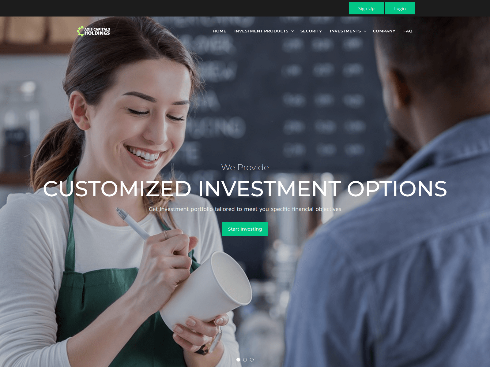 Screenshot of axiscapitalsholdings.com