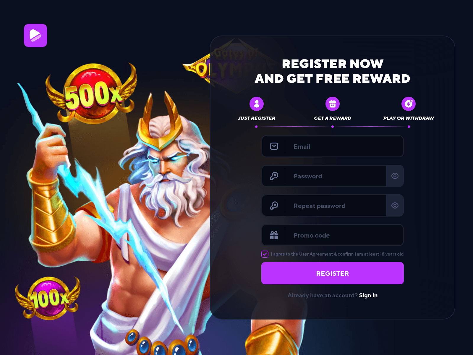 Forensic screenshot of skyspins.us