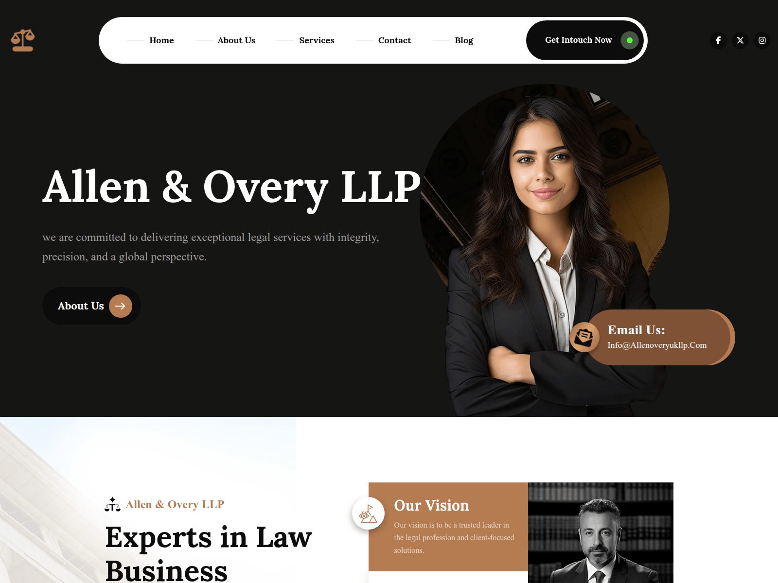 Screenshot of allenoveryukllp.com