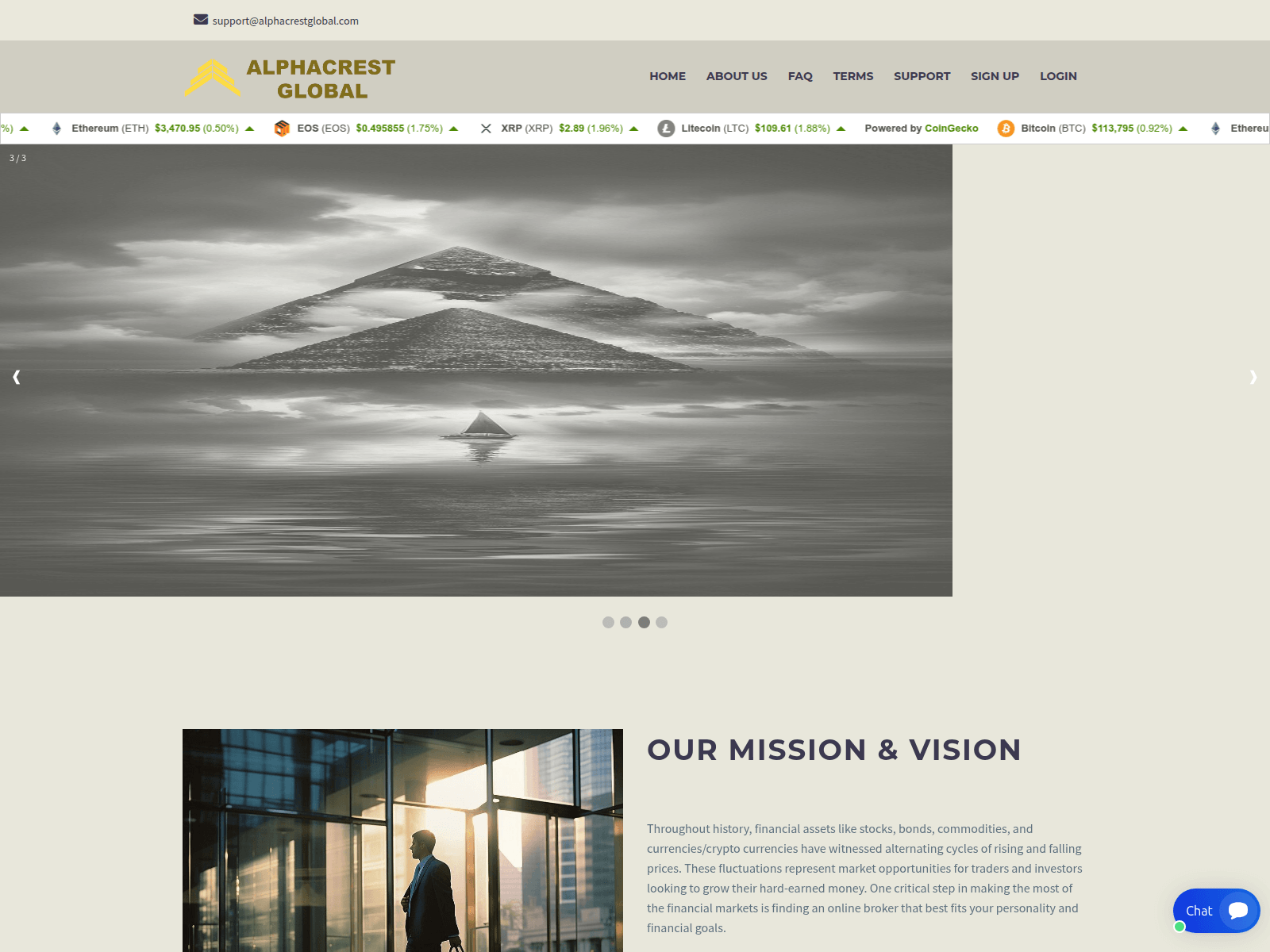 Screenshot of alphacrestglobal.com